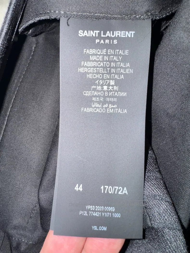 Saint Laurent Paris Saint Laurent Paris Striped Wool Silk Men's Dress Pants i Size US 28 / EU 44 - 5 Thumbnail