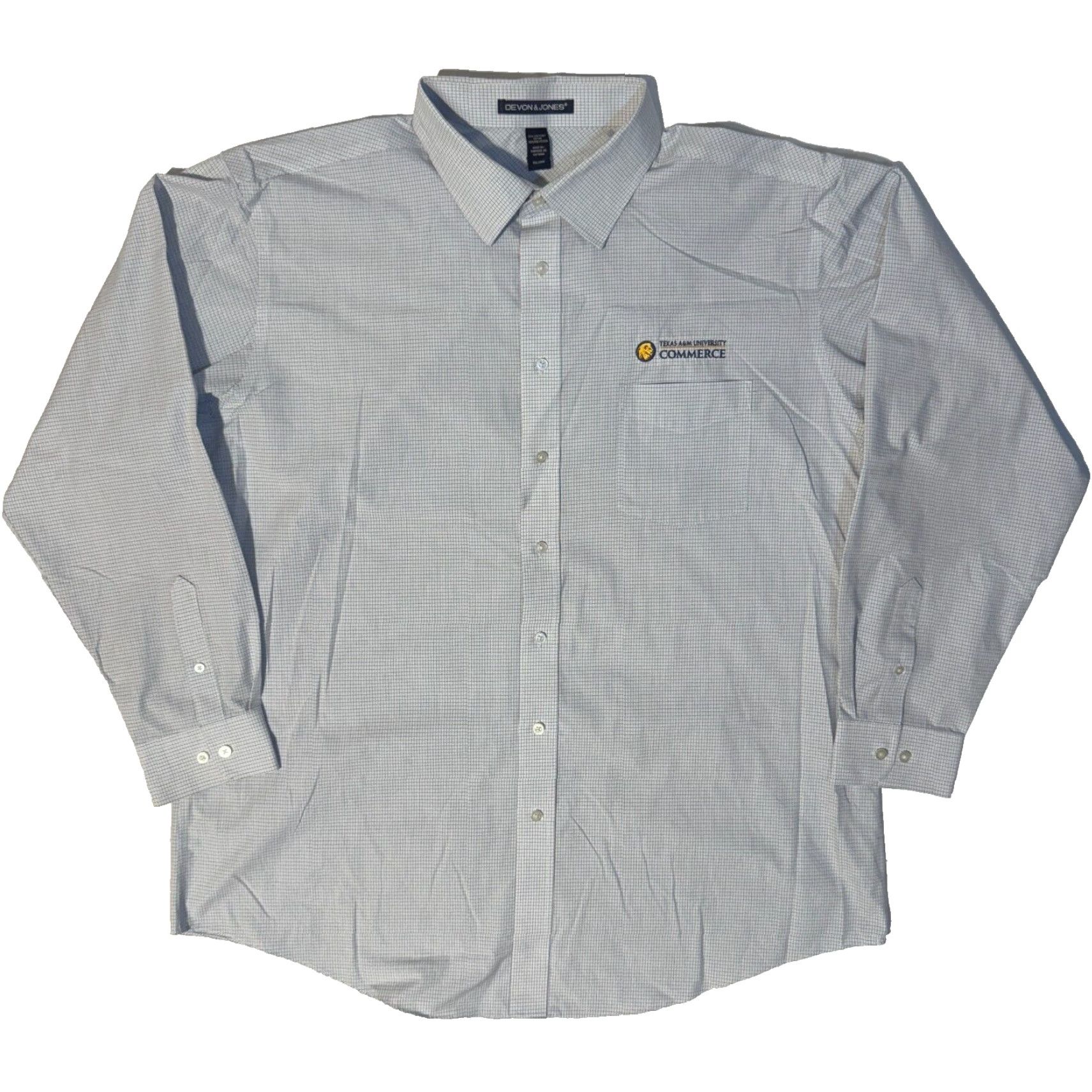 Vintage Devon & Jones Texas A&M Commerce University Long Sleeve Button Up Shirt 3XL Size US XXL / EU 58 / 5 - 2 Thumbnail