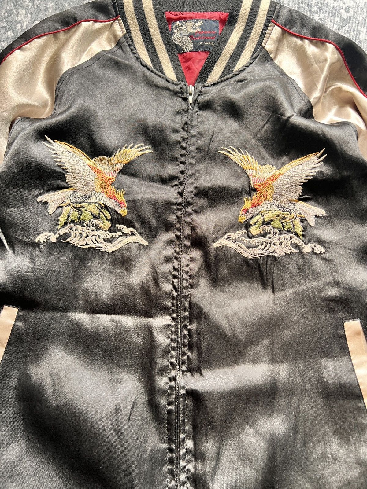 Addict Clothes Japan Sukajan Japan Satin Jacket Size US XL / EU 56 / 4 - 6 Thumbnail