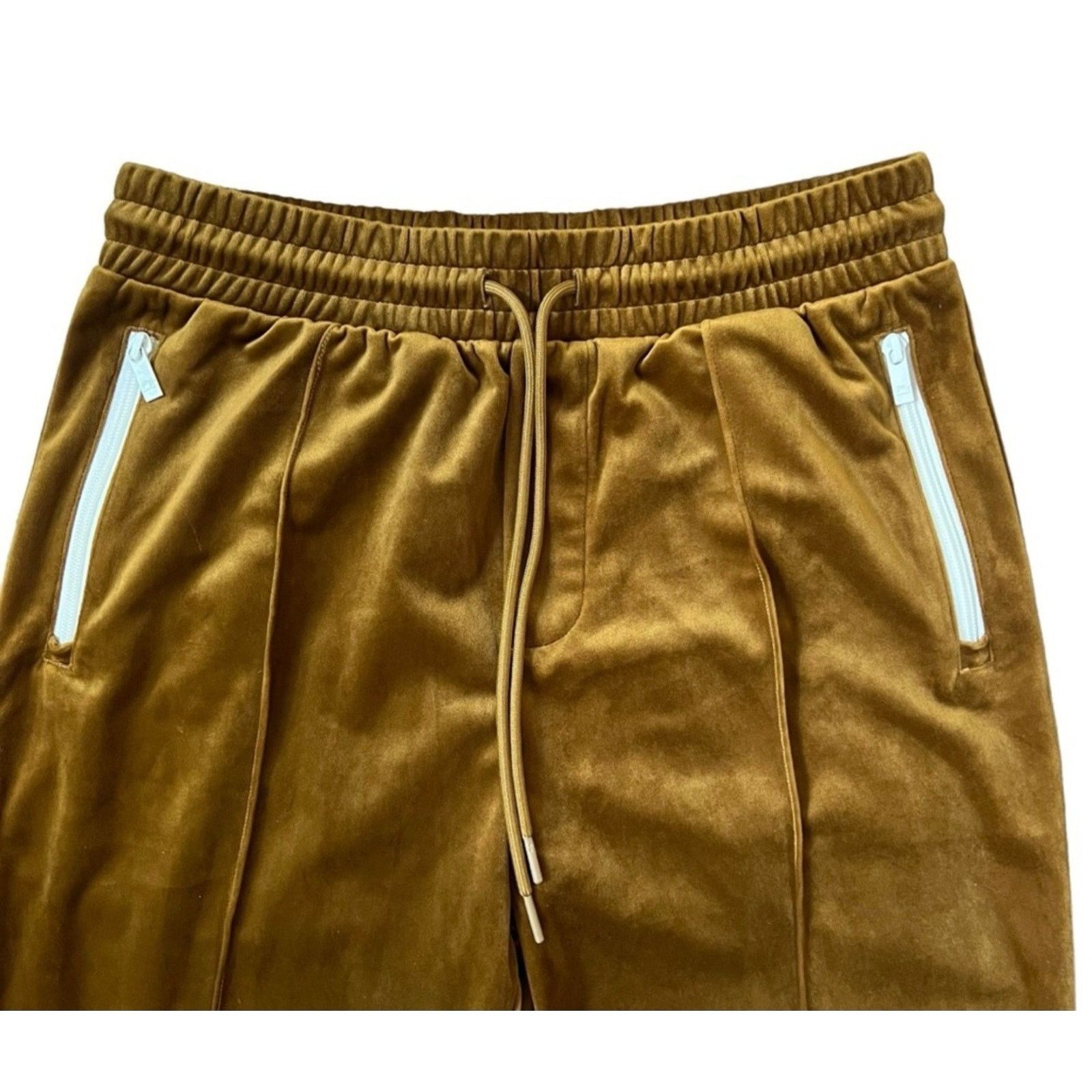 Scotch & Soda SCOTCH & SODA Velour Elastic Track Pants Drawstring Gold M Size 30" / US 8 / IT 44 - 9 Thumbnail