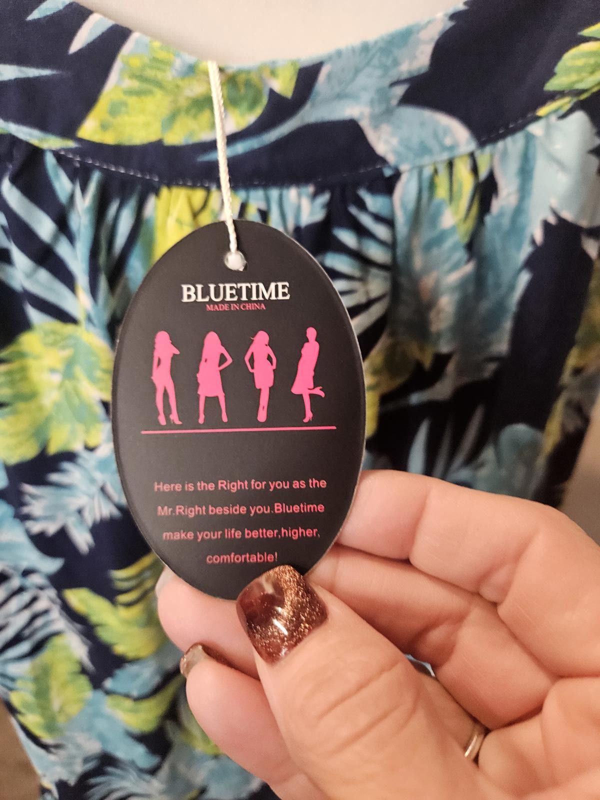 Designer Nwt Bluetime Women's Super Soft Tropical Sundress - #33 Size ONE SIZE - 5 Thumbnail