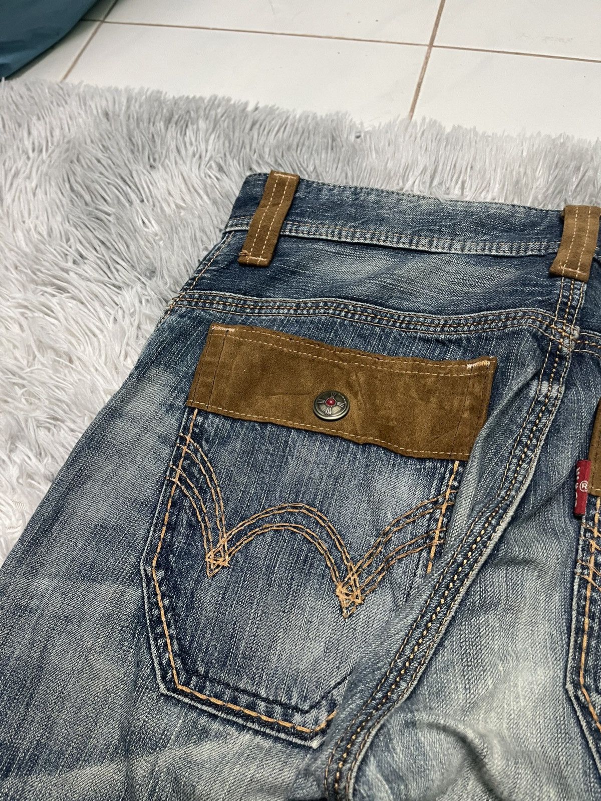 Edwin VINTAGE EDWIN EXCLUSIVE VINTAGE DISTRESSED JEANS RARE Size US 34 / EU 50 - 18 Thumbnail