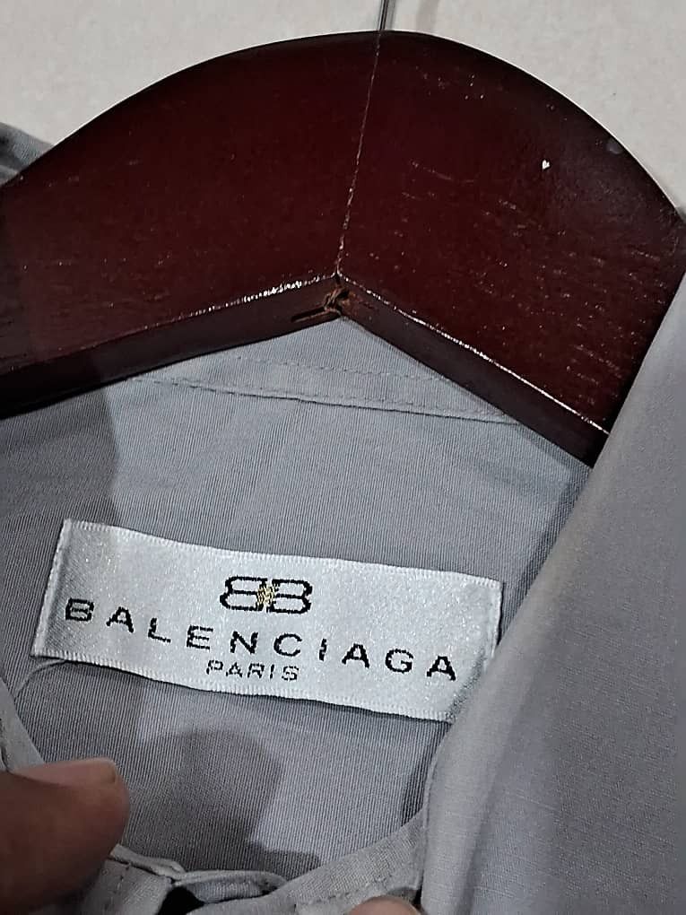 Balenciaga Vintage BALENCIAGA Buttons Up Shirt Size US L / EU 52-54 / 3 - 11 Thumbnail