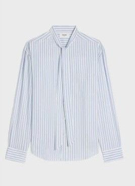 Celine o1bcso1str0925 2C23B828W Shirt in Blue/White Size XS / US 0-2 / IT 36-38 - 1 Thumbnail