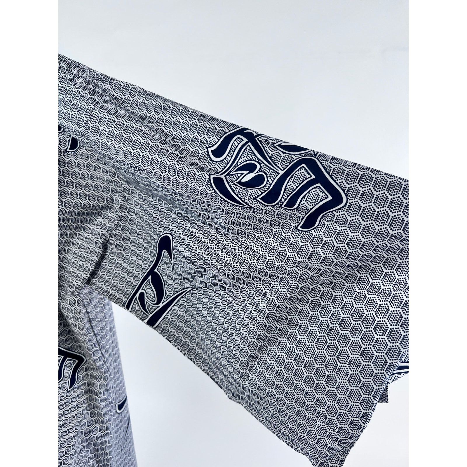 Vintage VTG 70s Kimono Streetwear Duster Navy White Japanese Unisex Size US XL / EU 56 / 4 - 3 Thumbnail