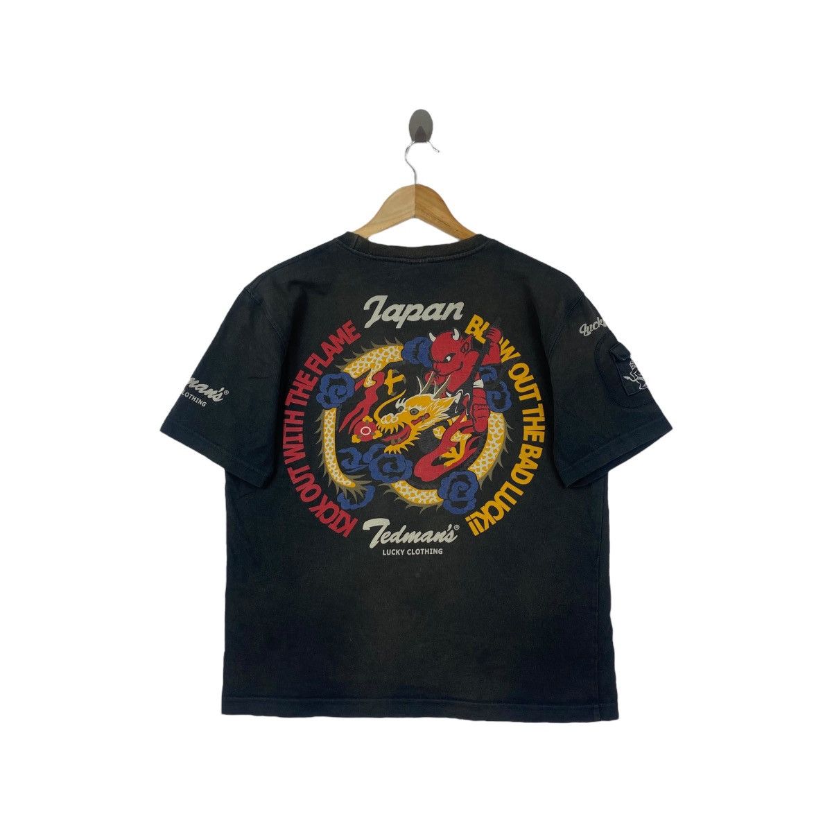 Tedman Vintage Ted Company Tee Shirt Sukajan Souvenir Japan Dragon Size US L / EU 52-54 / 3 - 3 Thumbnail