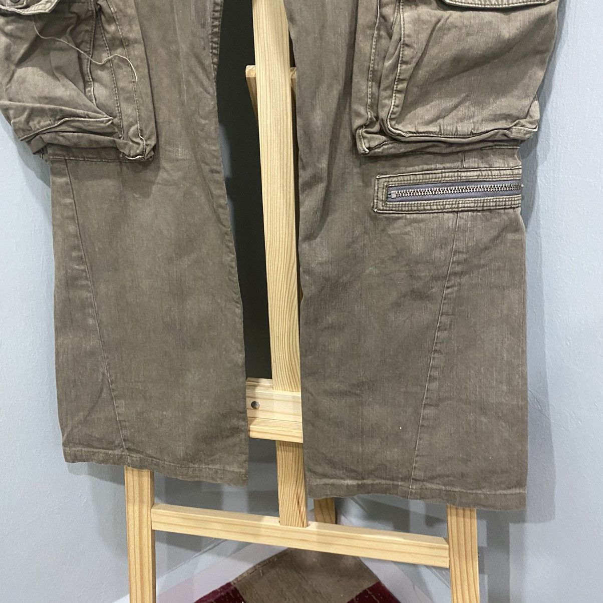 If Six Was Nine Bondage Style Surplus Multipocket Cargo Flared Pants Size US 32 / EU 48 - 7 Thumbnail