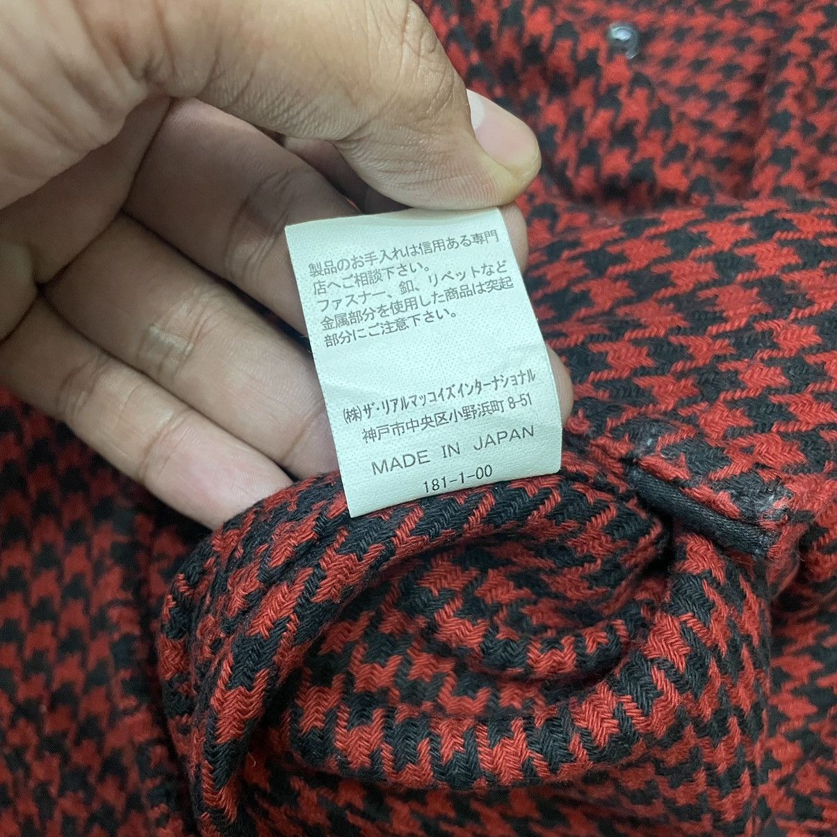 The Real McCoy's Joe McCoy's 8HU Houndstooth Flannel Shirt Size US M / EU 48-50 / 2 - 7 Thumbnail