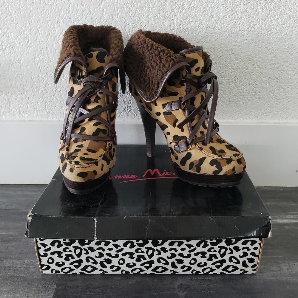Designer Leopard Fur Detailed AM Revenge Bootie Size US 9 / IT 39 - 5 Thumbnail