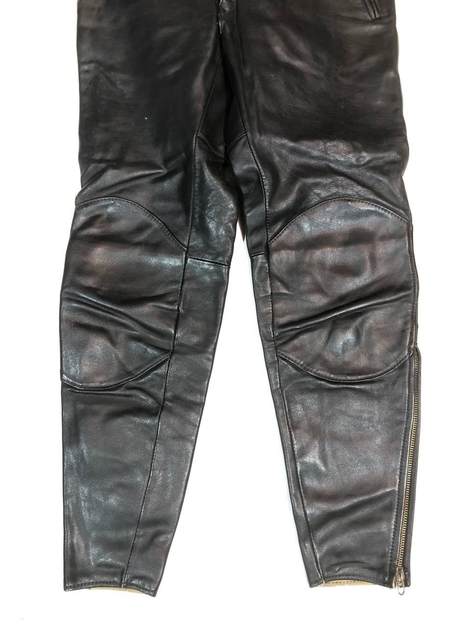 Vintage Erdmann Vintage Rare Moto Biker Leather Pants Size US 32 / EU 48 - 10 Thumbnail
