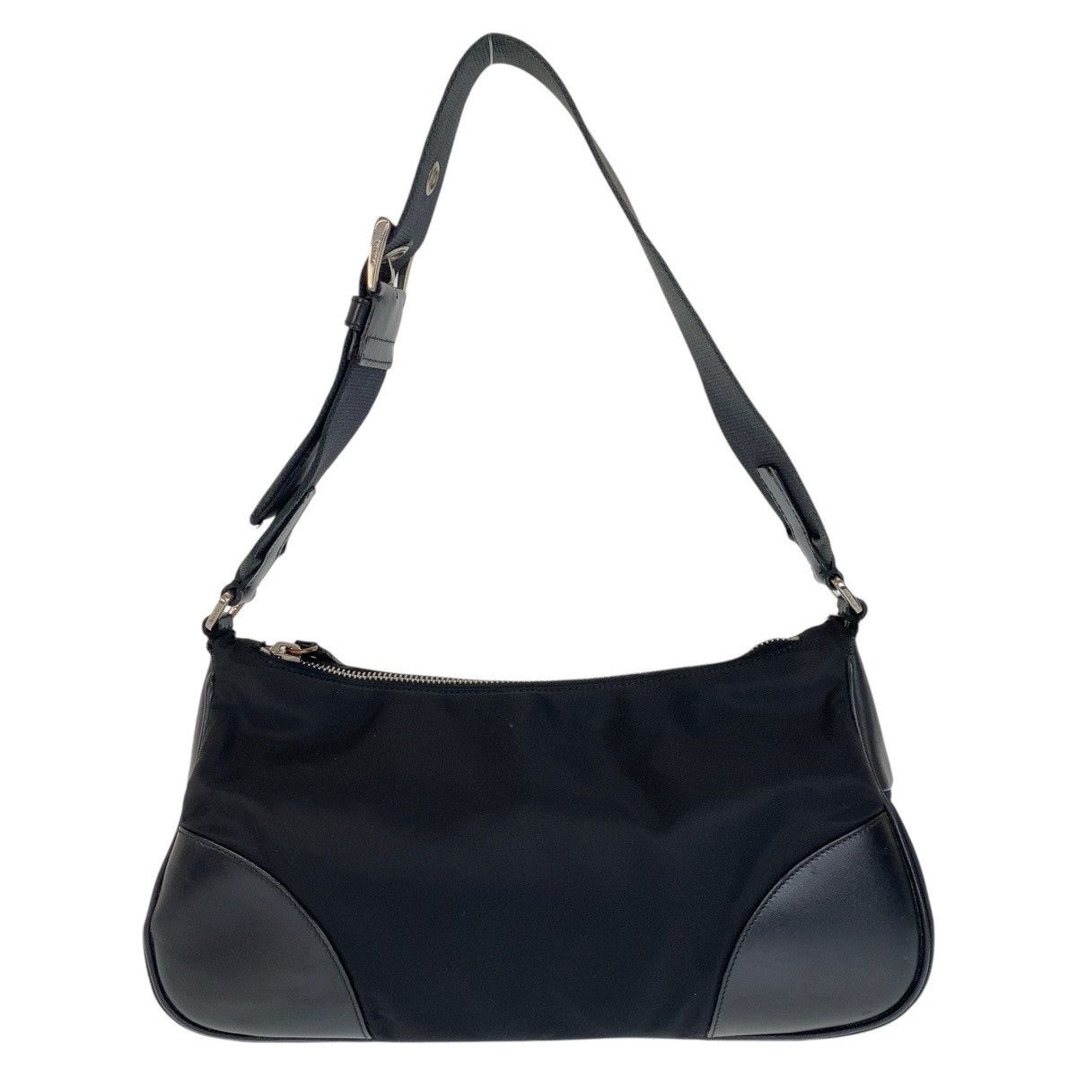 Prada Prada Prada Nylon Tessuto Triangle Logo Plate Shoulder Bag Canvas Crossbody Bag 407812 in Very Good Condition Size ONE SIZE - 1 Thumbnail