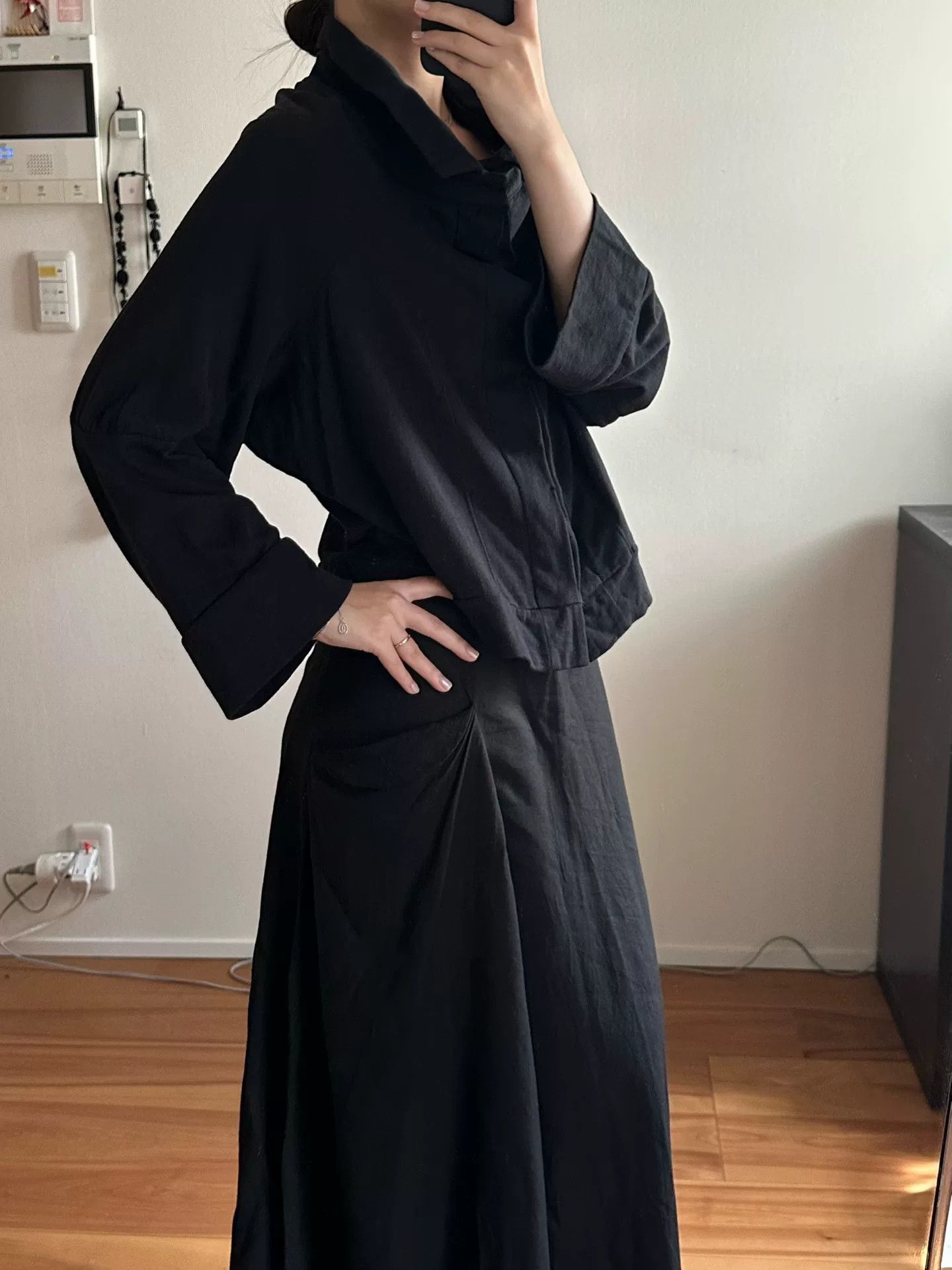 Y's Y's Yohji Yamamoto Black Kimono Jacket Size M / US 6-8 / IT 42-44 - 1 Thumbnail