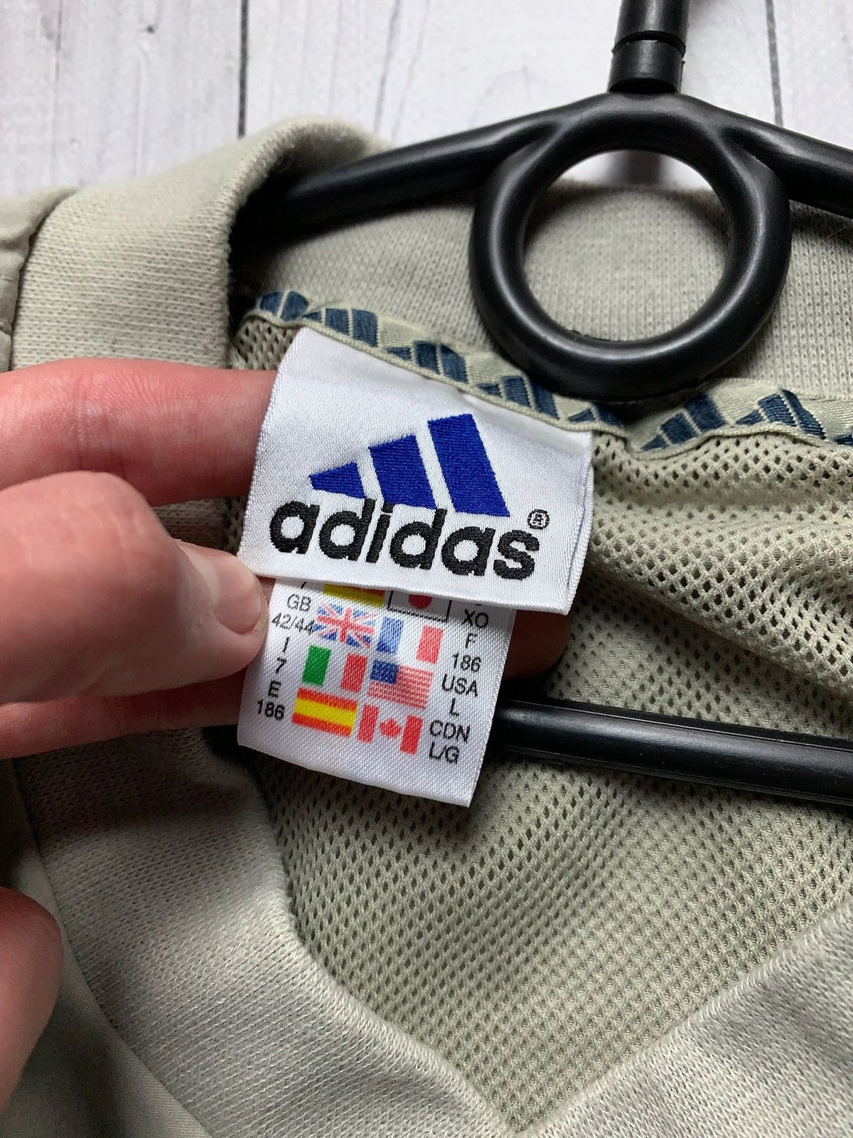 Adidas × Vintage Vintage adidas coach light jacket sweatshirt rare Beige L Size US L / EU 52-54 / 3 - 4 Thumbnail