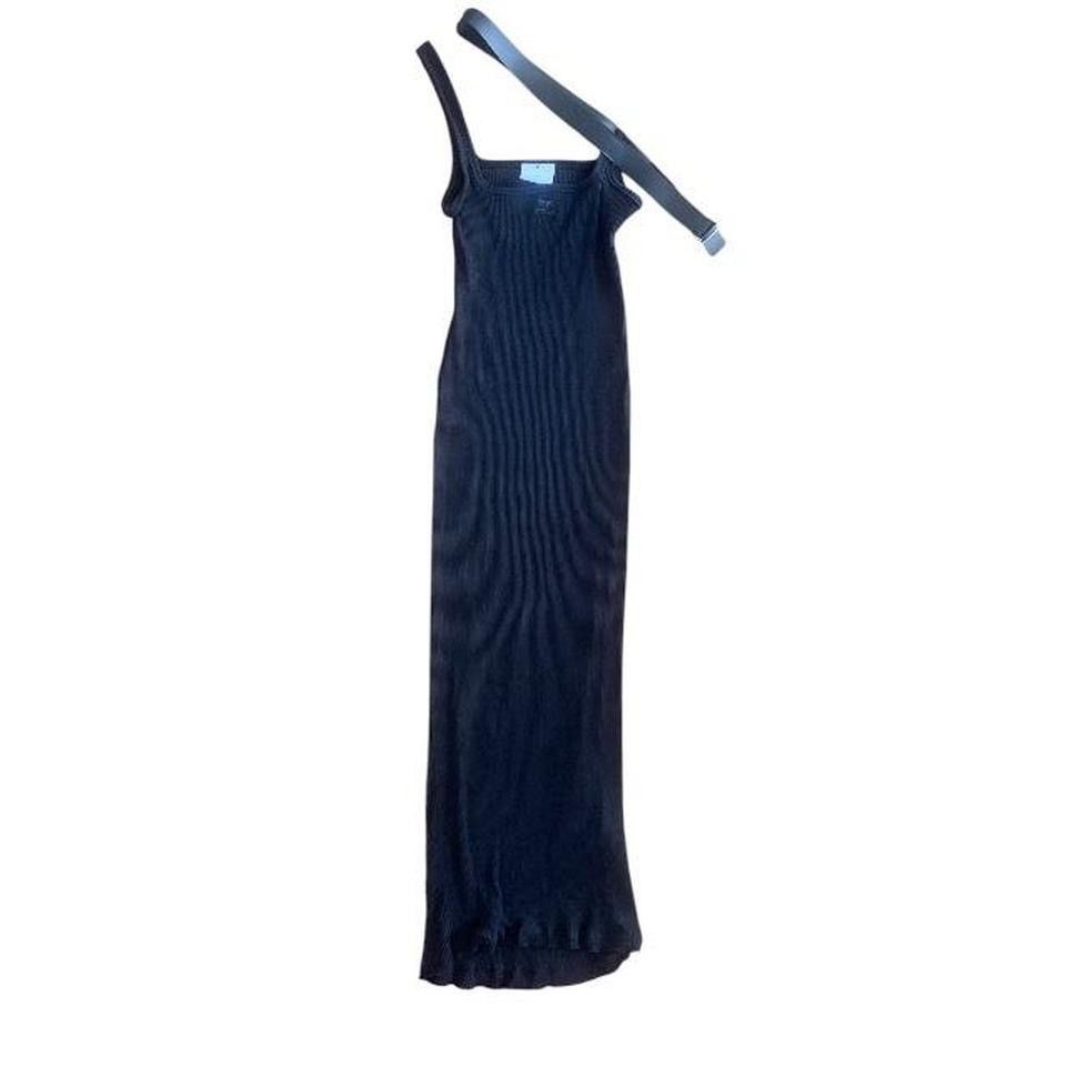 Courreges Courreges Black Midi Bodycon Dress with Strap Detail Size M / US 6-8 / IT 42-44 - 6 Thumbnail
