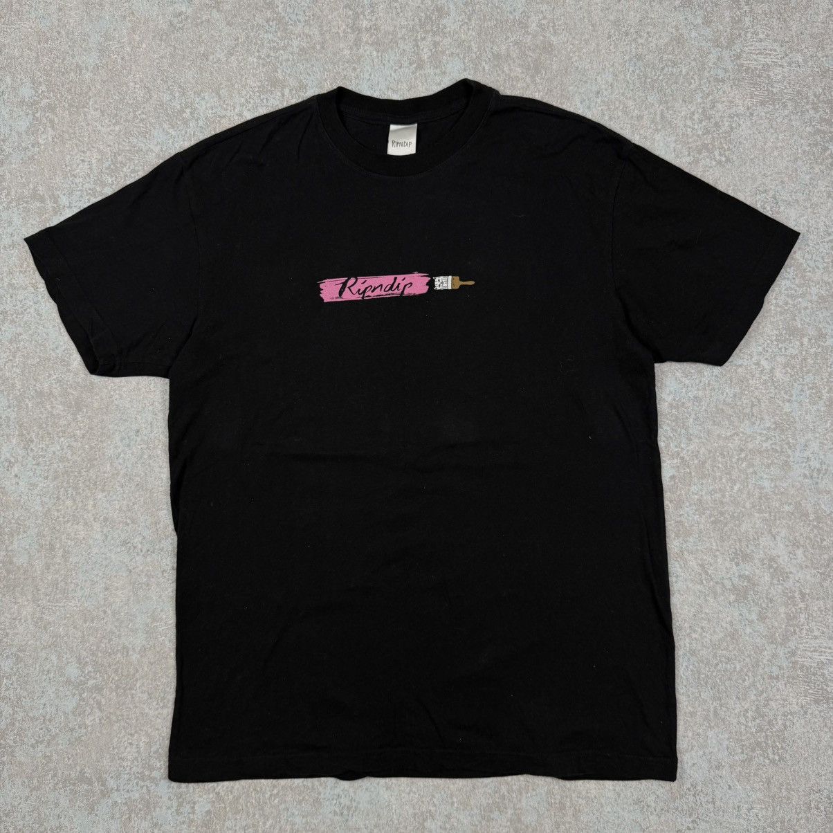 RIPNDIP RIPNDIP BOB ROSS PAINT BLACK T-SHIRT Size US L / EU 52-54 / 3 - 3 Thumbnail