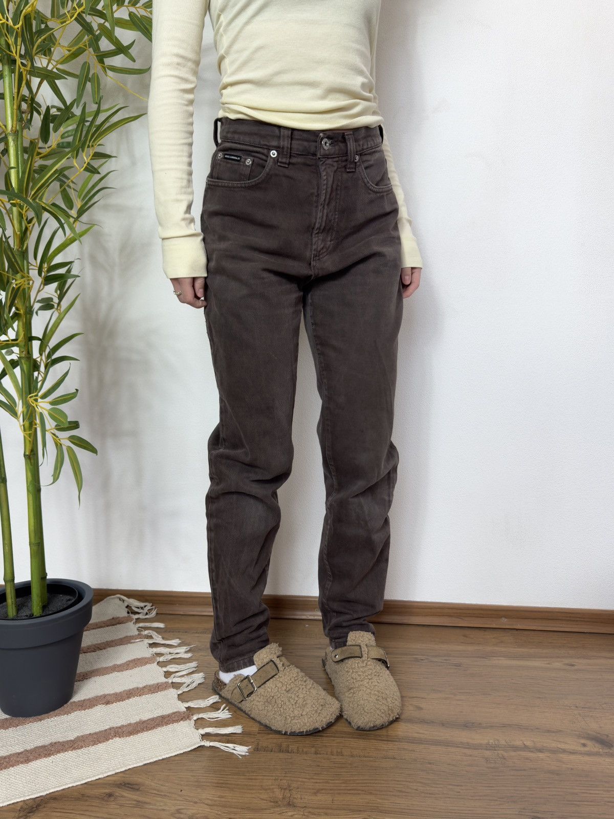 Dolce & Gabbana VINTAGE DOLCE&GABBANA BROWN DENIM PANTS JEANS Size 30" / US 8 / IT 44 - 8 Thumbnail