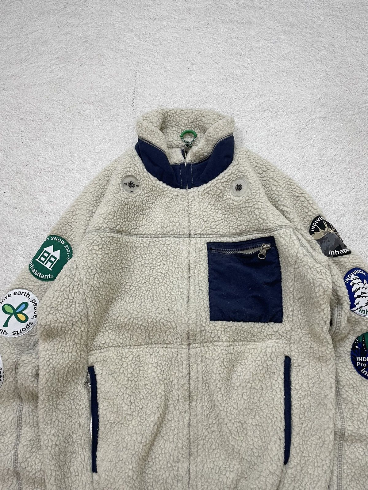 14th Addiction 2000s Inhabitant Patch Sherpa Fleece Jacket Snowboard 14th Size US M / EU 48-50 / 2 - 2 Thumbnail