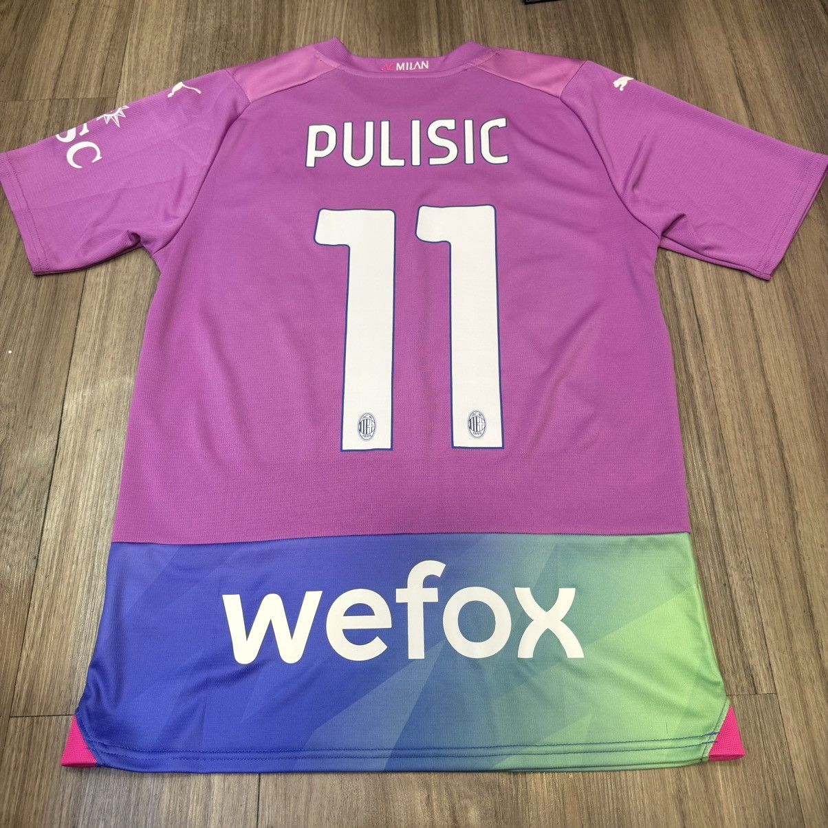 Puma AC Milan 23/24 third away shirt #11 Pulisic Size US S / EU 44-46 / 1 - 2 Thumbnail