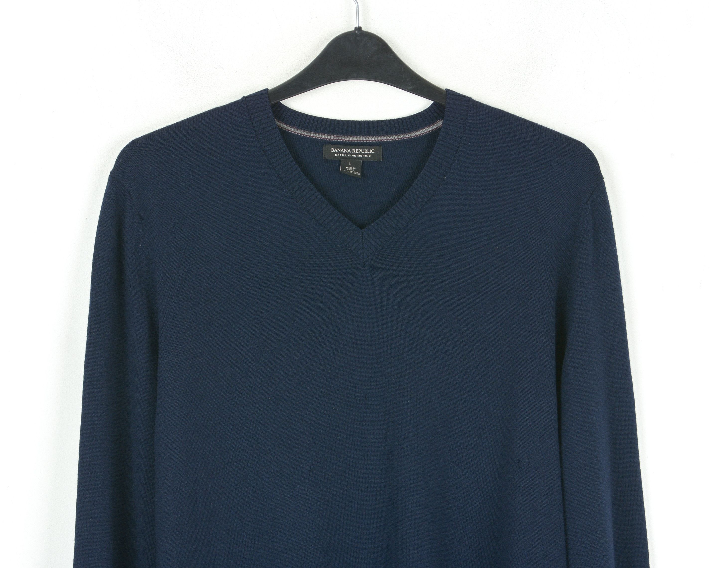 Banana Republic Sweater XL Cotton Knit Black Jumper Pullover Sweatshirt Top Size US XL / EU 56 / 4 - 2 Thumbnail