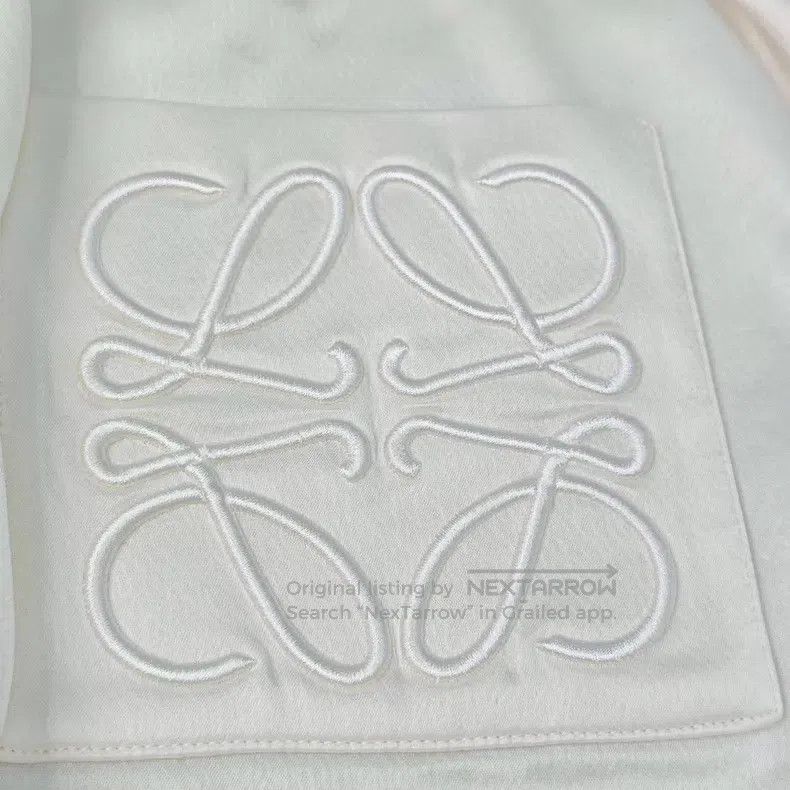 Loewe Loewe Champagne color embroidered big logo satin shirt Size XS / US 0-2 / IT 36-38 - 8 Thumbnail