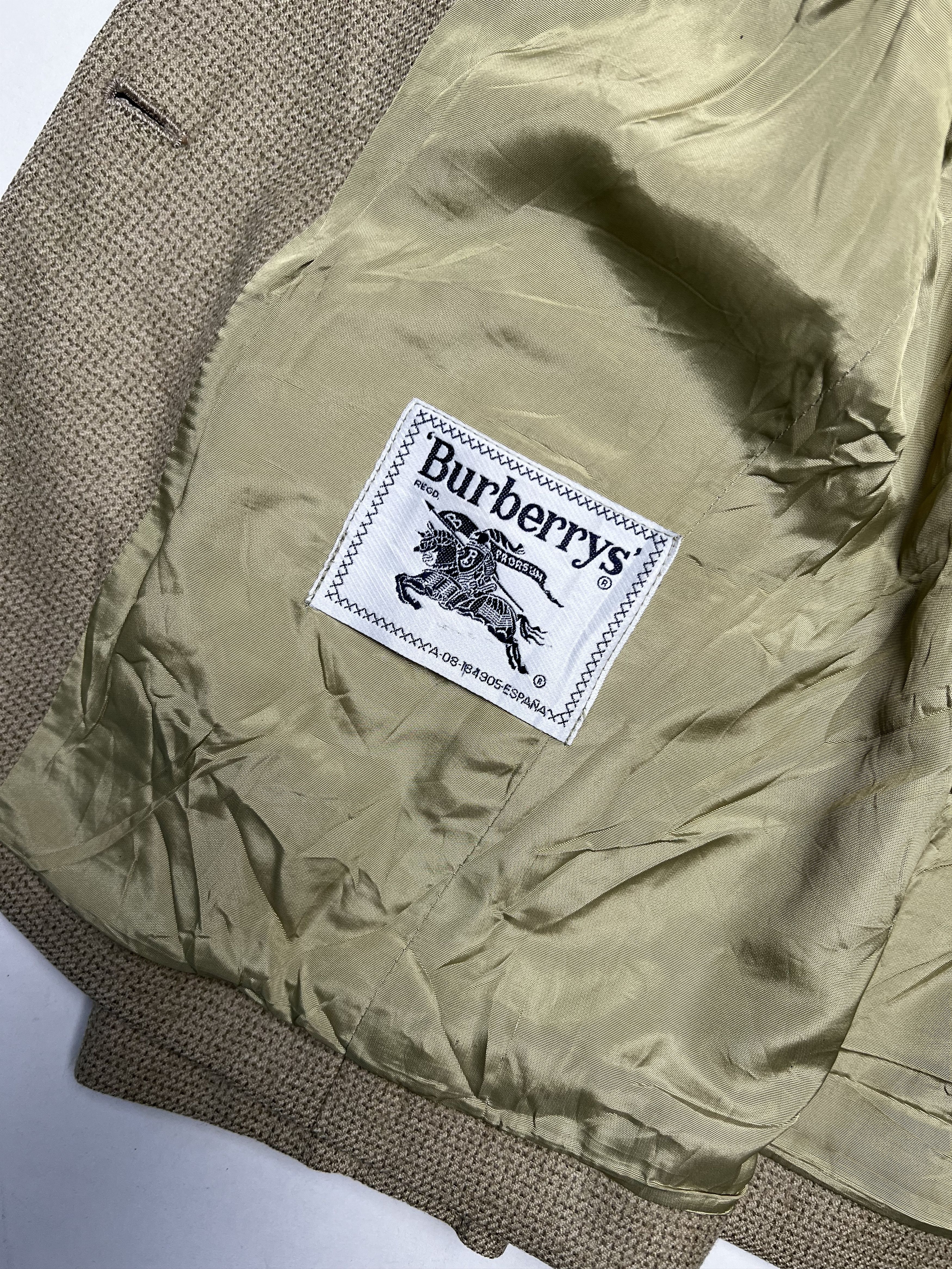 Burberry BURBERRY VINTAGE WOOL BLAZER BEIGE Size 36S - 5 Thumbnail