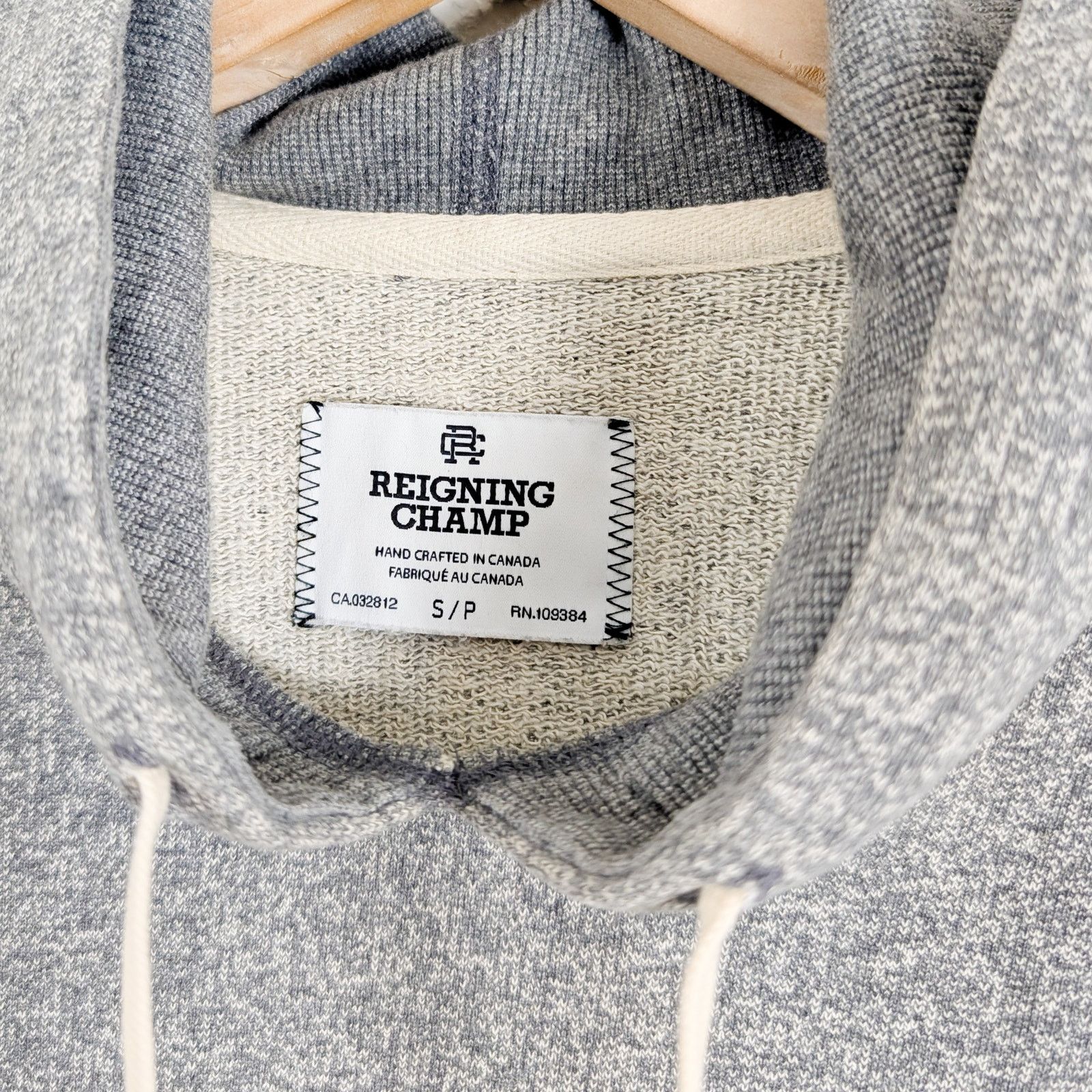 Reigning Champ Reigning Champ Small Midweight Terry Hoodie Heather Gray Size US S / EU 44-46 / 1 - 6 Thumbnail