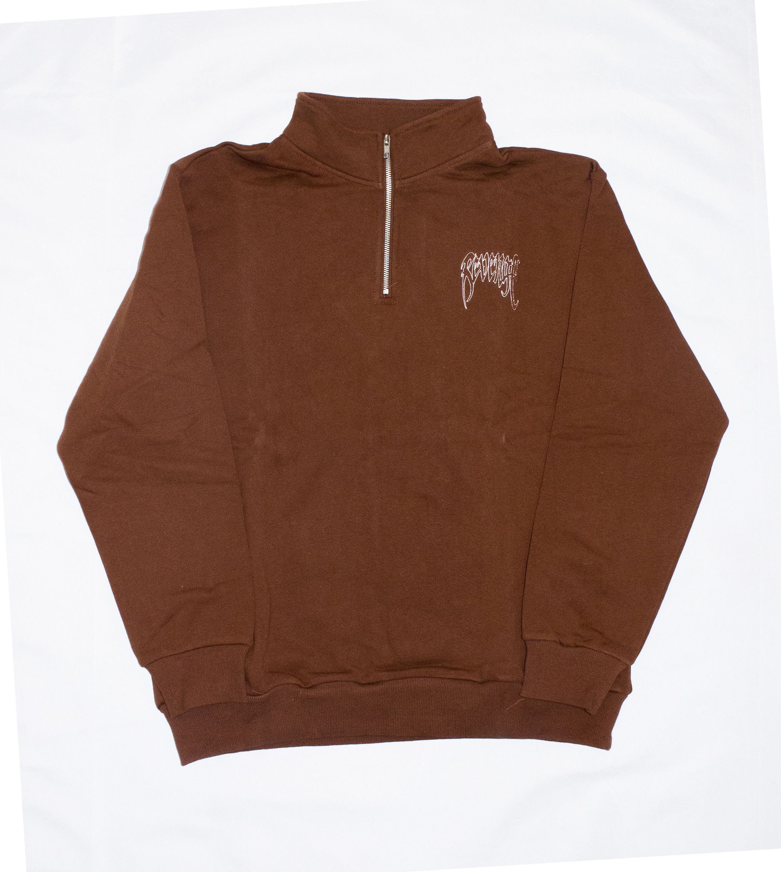 Revenge Revenge Embroidered Zip Up Sweater Brown Medium Size US M / EU 48-50 / 2 - 1 Thumbnail