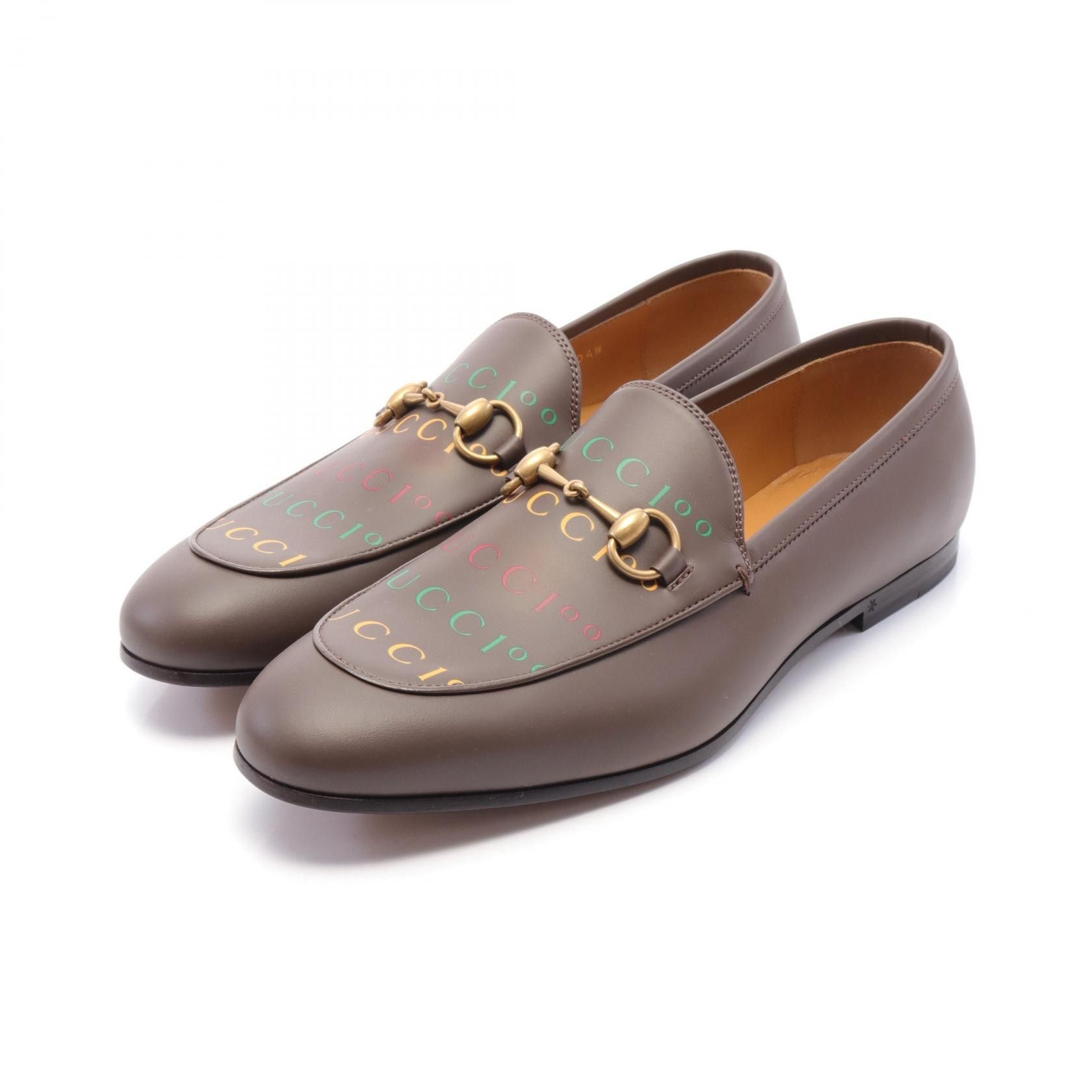 Gucci Gucci Horsebit Leather Loafers Leather Shoes 677069 in Brown, Men's