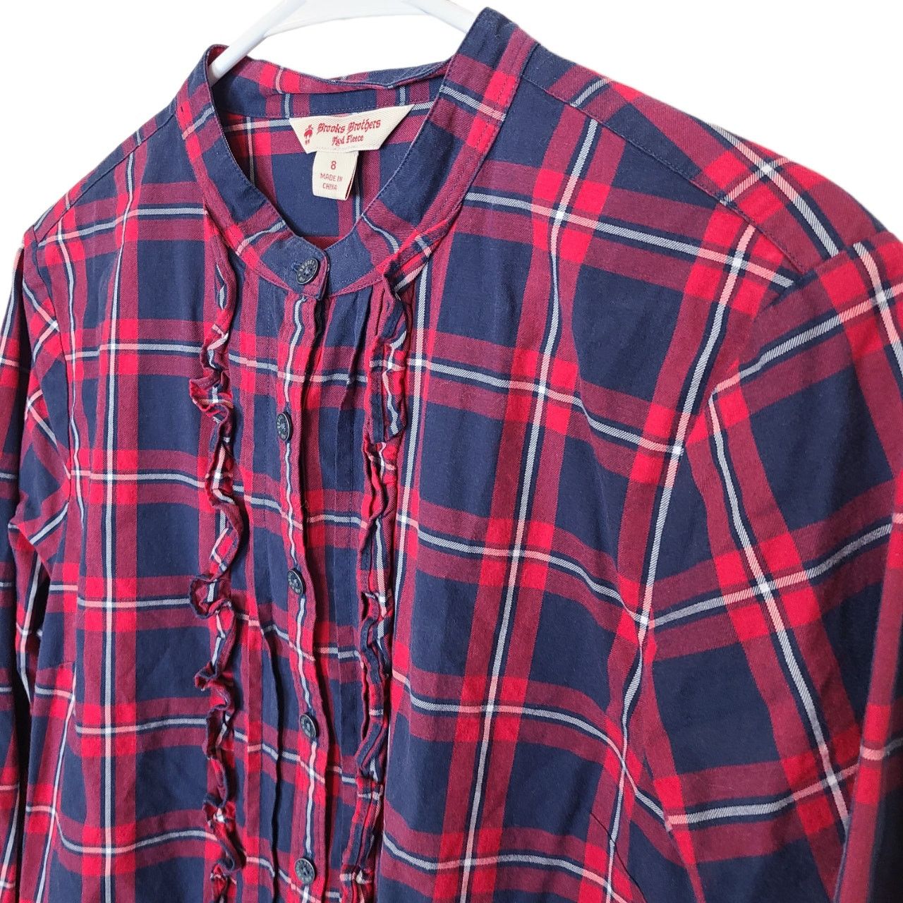 Brooks Brothers Brooks Brothers Red Fleece Shirt Dark Academia Women 8 Plaid Size M / US 6-8 / IT 42-44 - 5 Thumbnail