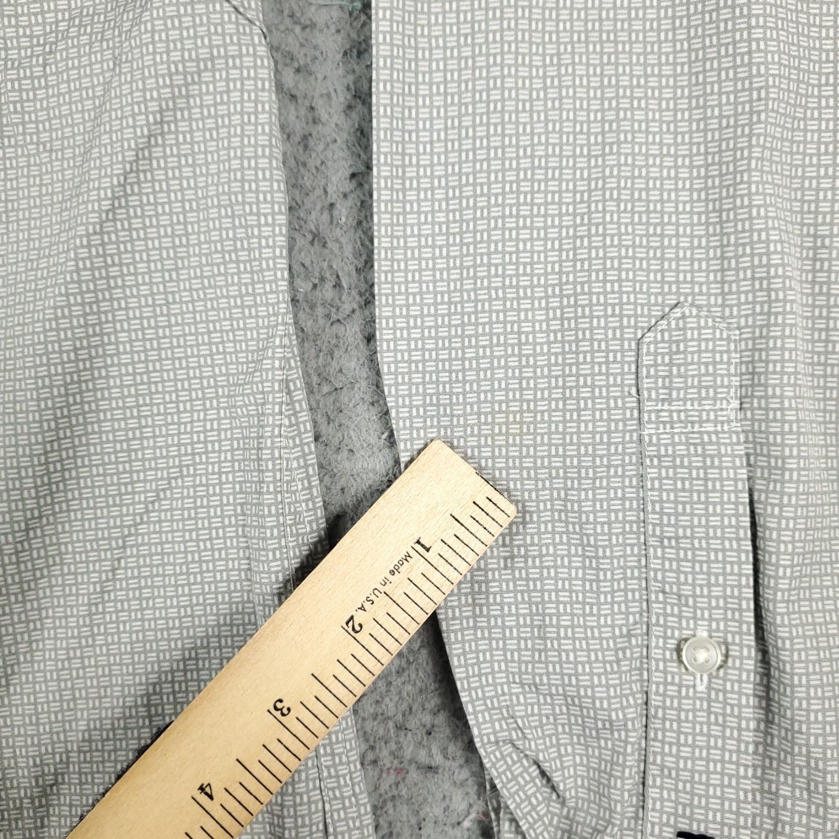 Tommy Hilfiger Tommy Hilfiger Shirt Mens XL Gray Geometric Button-Up Long Sleeve Casual Business Formal Workwear Size US XL / EU 56 / 4 - 3 Thumbnail