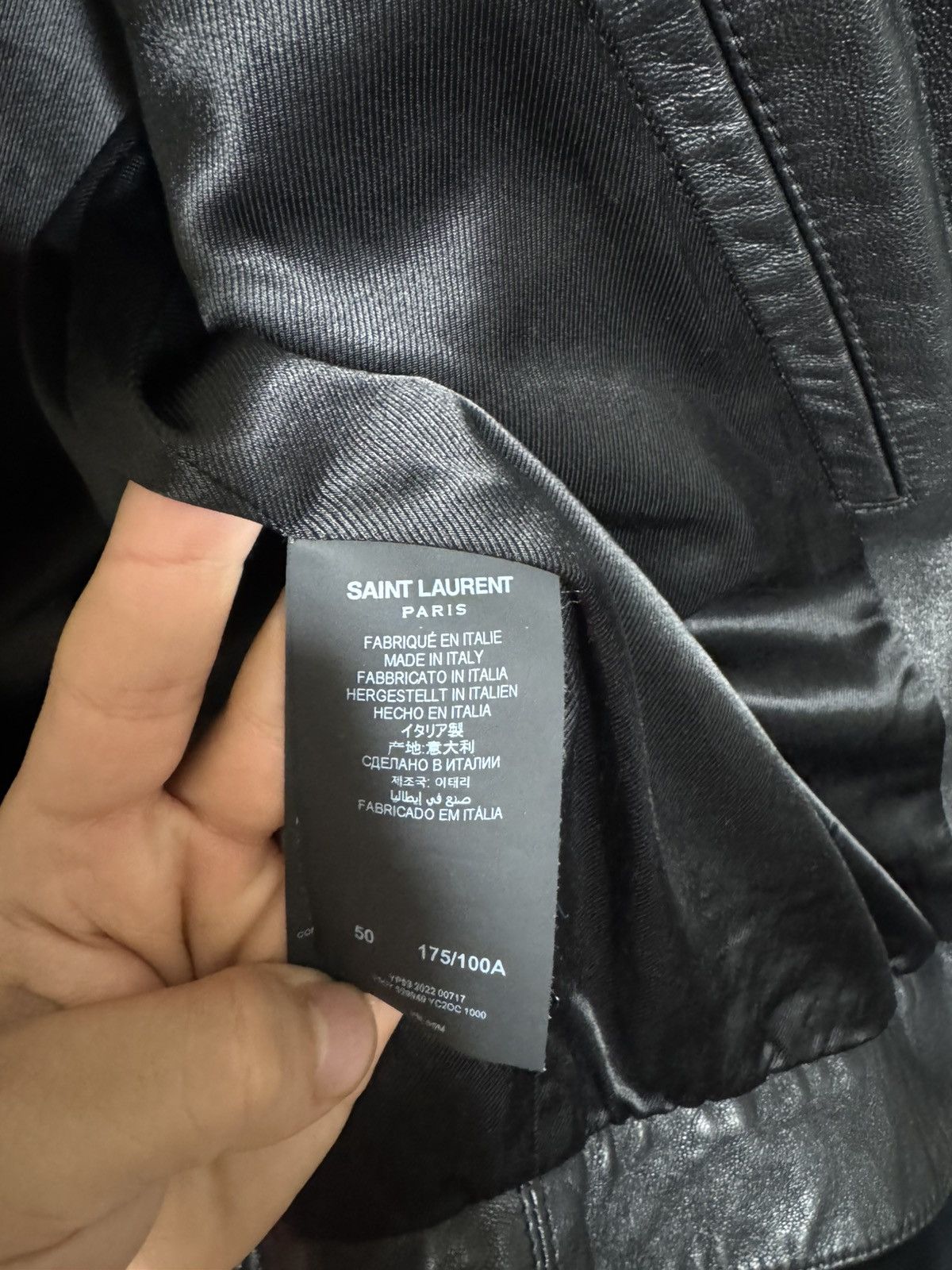Saint Laurent Paris Saint Laurent Leather Trucker Jacket Size US M / EU 48-50 / 2 - 4 Thumbnail