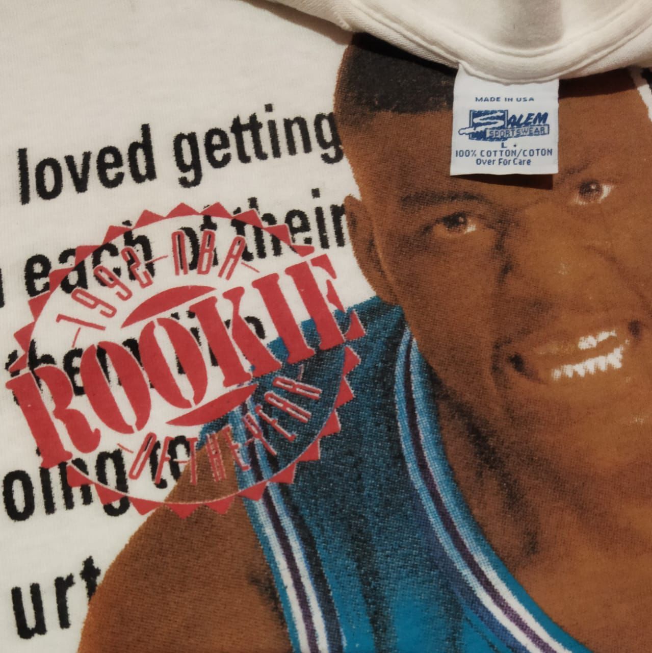 Converse × NBA × Vintage Vintage Larry Johnson Rookie Of The Year Tee Size US M / EU 48-50 / 2 - 2 Thumbnail