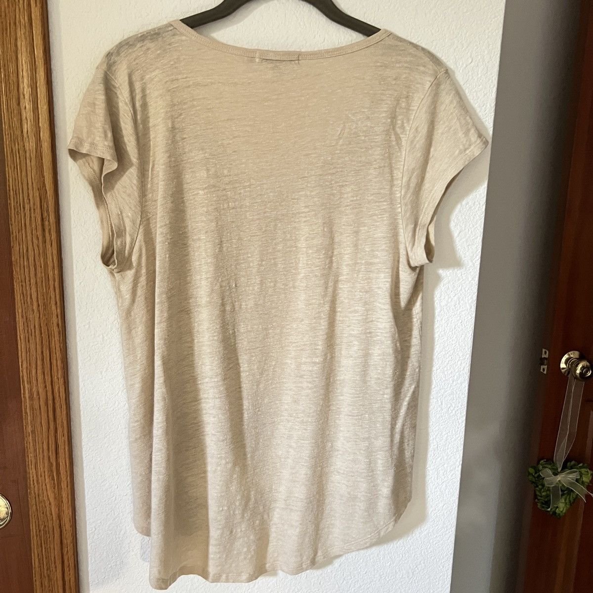Calypso St Barth Calypso St. Barth Linen Blend Scoop Neck T-Shirt Size M / US 6-8 / IT 42-44 - 4 Thumbnail
