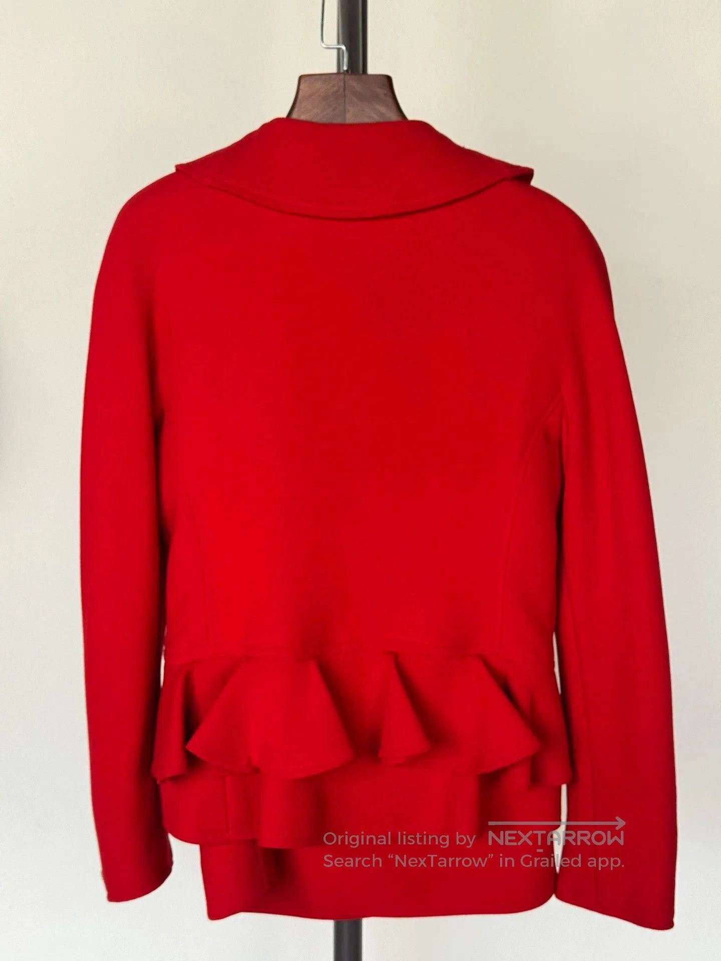 Valentino valentino red wool set with ruffles. Size US M / EU 48-50 / 2 - 4 Thumbnail