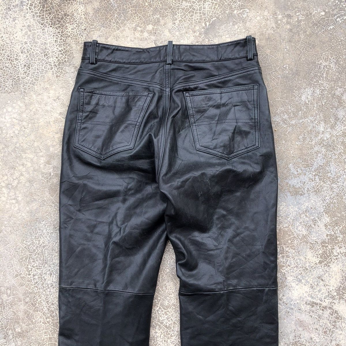 Leather × Paul Smith PAUL SMITH London Black Leather Pants Size US 31 - 8 Thumbnail