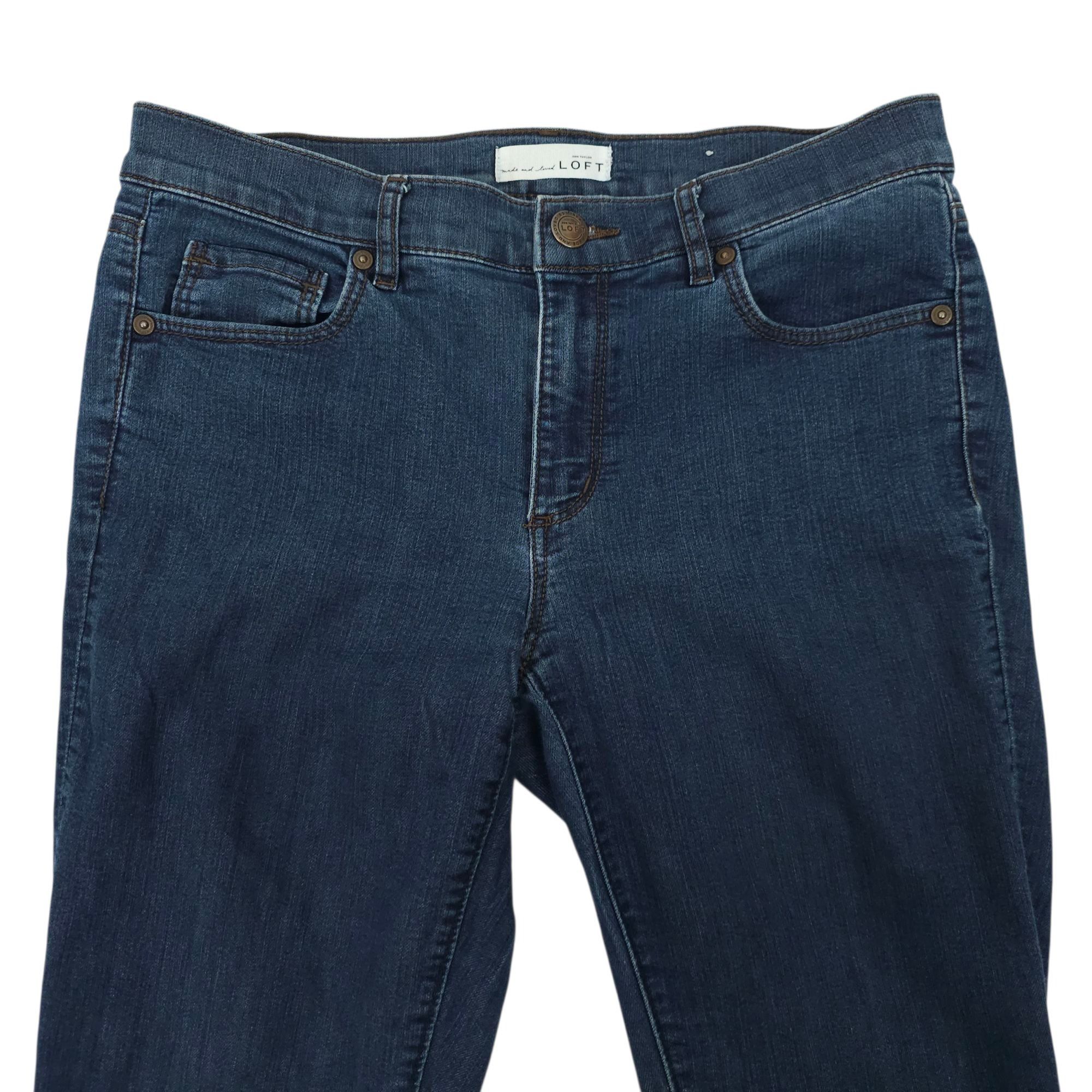 Loft Loft Modern Skinny Jeans Womens Size 28/6 Mid Rise Dark Wash Size 28" / US 6 / IT 42 - 8 Thumbnail