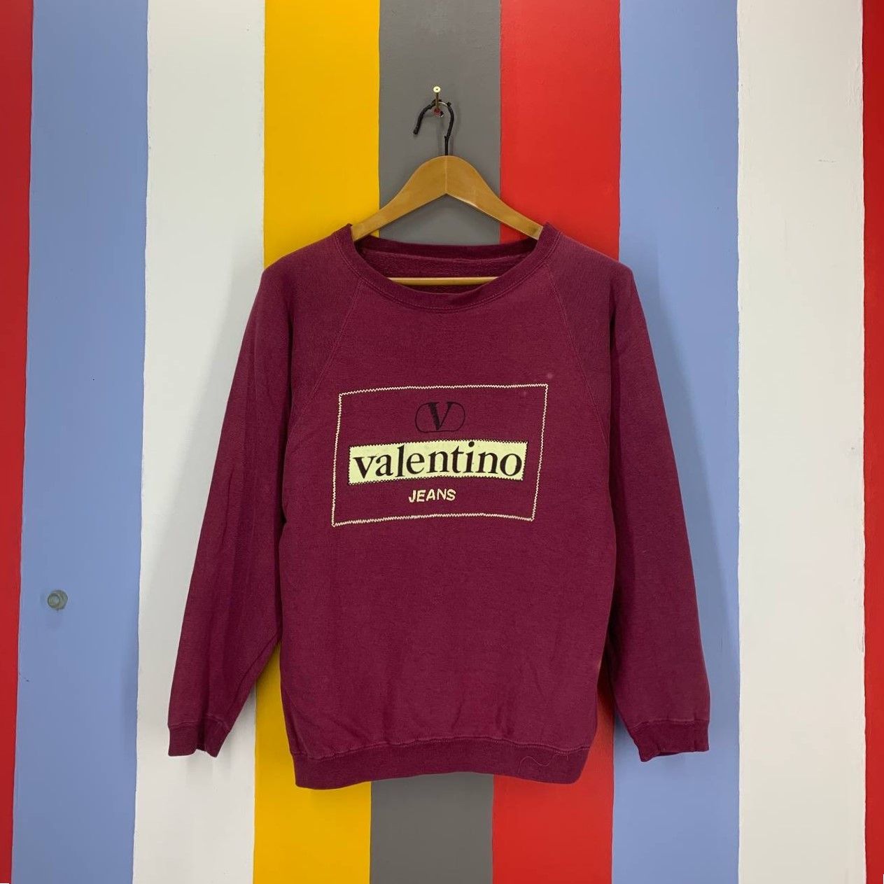 Valentino Vintage VALENTINO JEANS Crew Neck Sweatshirt #2076/16 Size US S / EU 44-46 / 1 - 1 Thumbnail