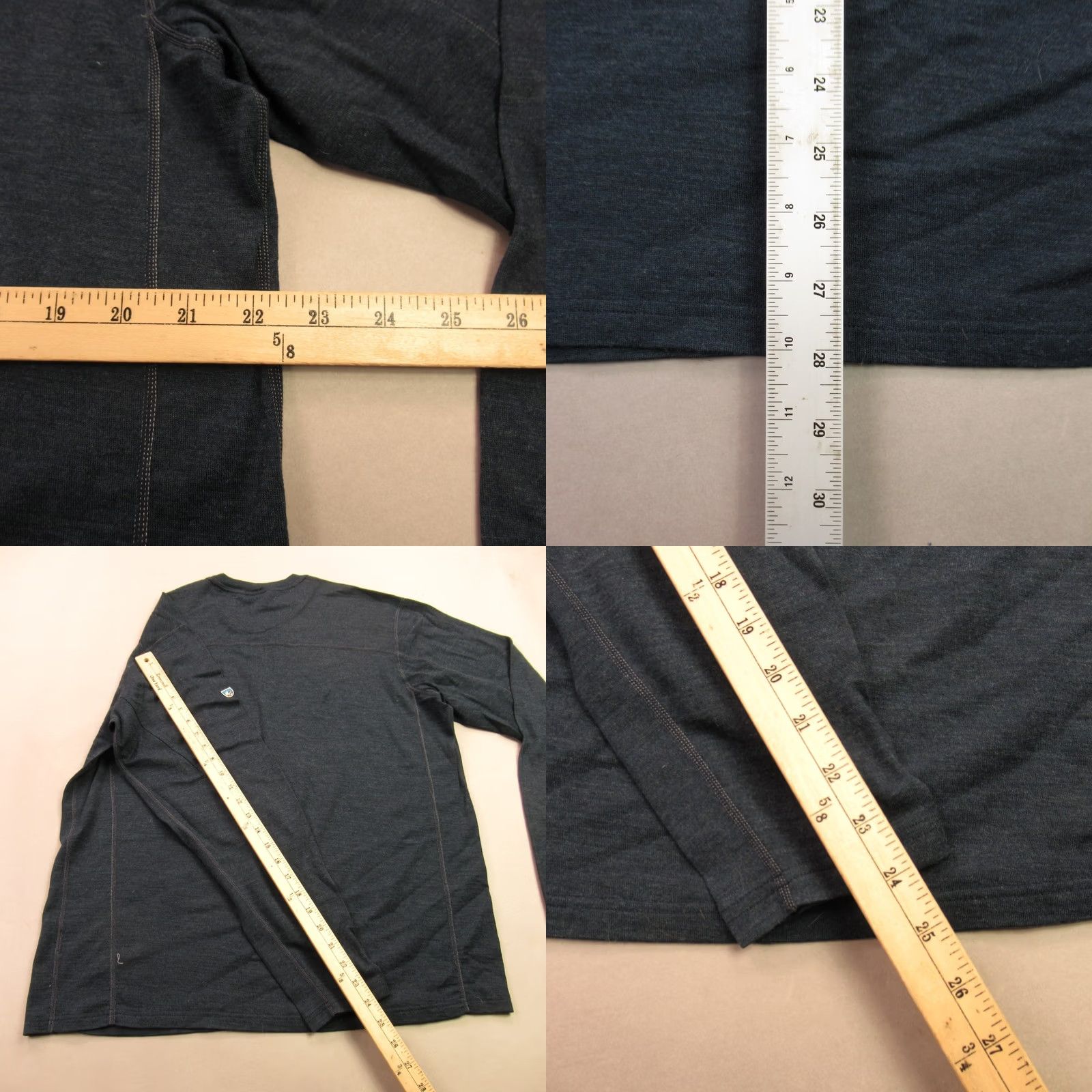 Vintage Kuhl Shirt Mens XL Long Sleeve Crew Neck Blue Sweater Casual Lightweight Knit Pullover All Seasons Regular Size US XL / EU 56 / 4 - 8 Thumbnail
