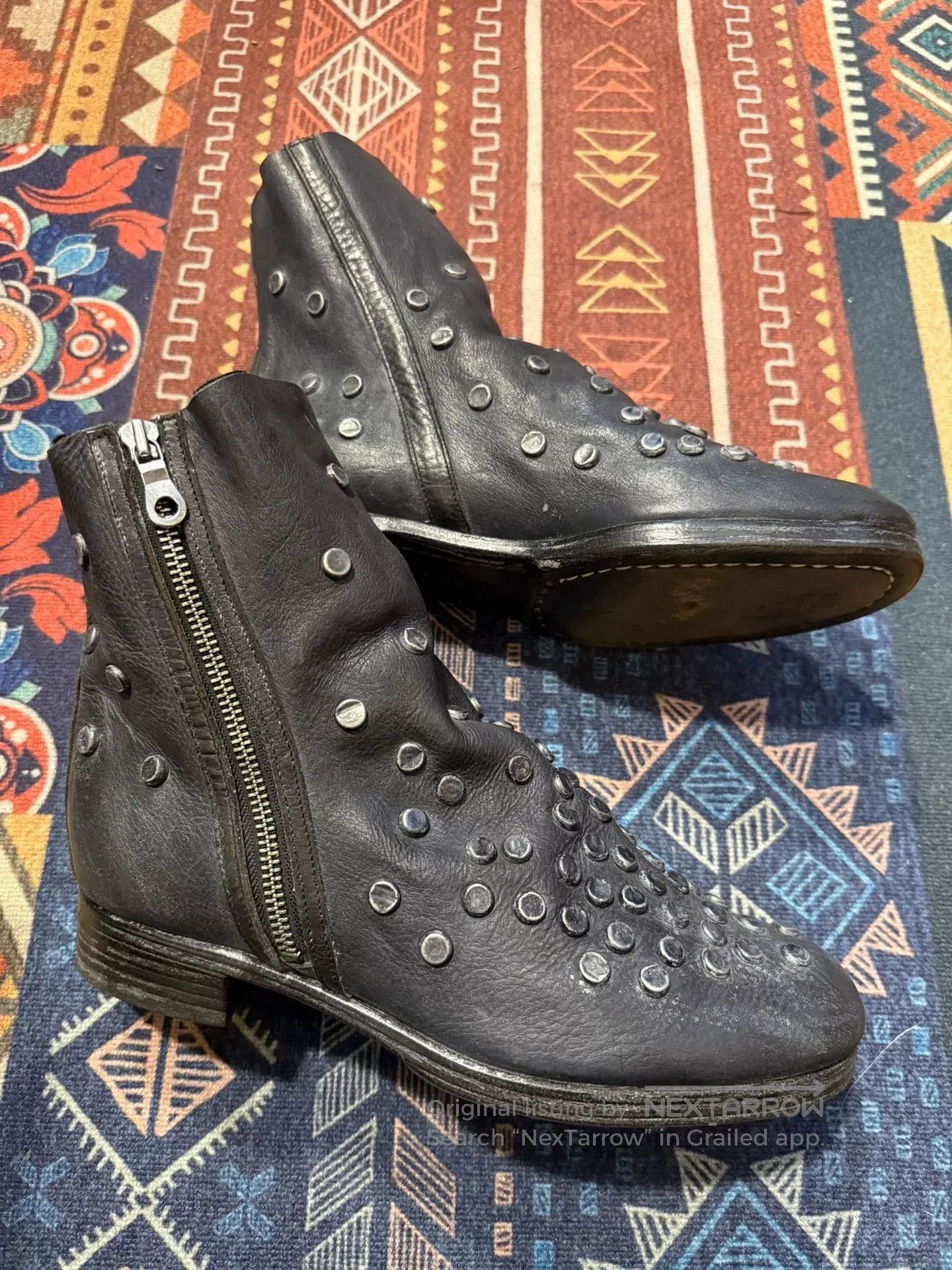Maison MIHARA YASUHIRO Mihara Yasuhiro Studded Boots for Sale. Size US 7 / EU 40 - 2 Thumbnail