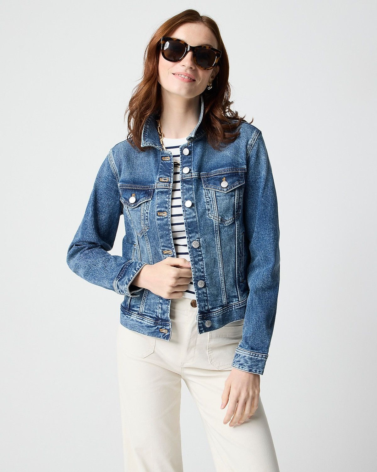 J.Crew J.Crew Classic Distressed Denim Jacket Size US S / EU 44-46 / 1 - 9 Thumbnail