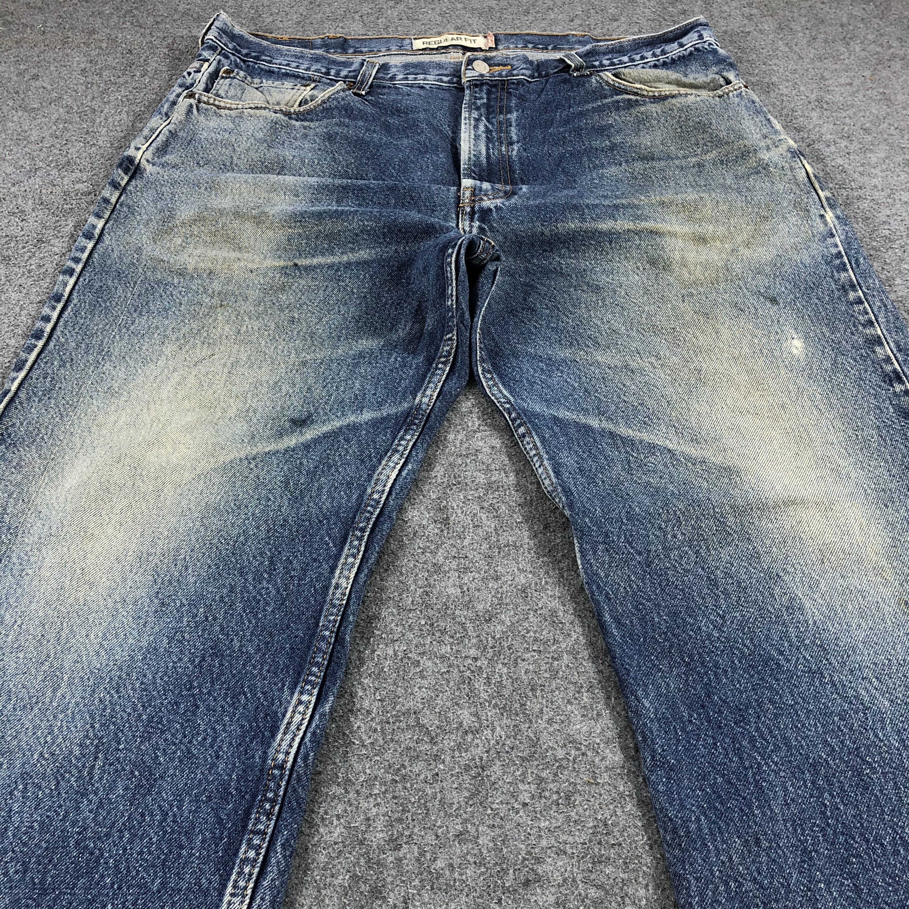 Levi's Vintage Levis 505 Jeans Rusty Washed Denim-J1074 Size US 40 / EU 56 - 3 Thumbnail