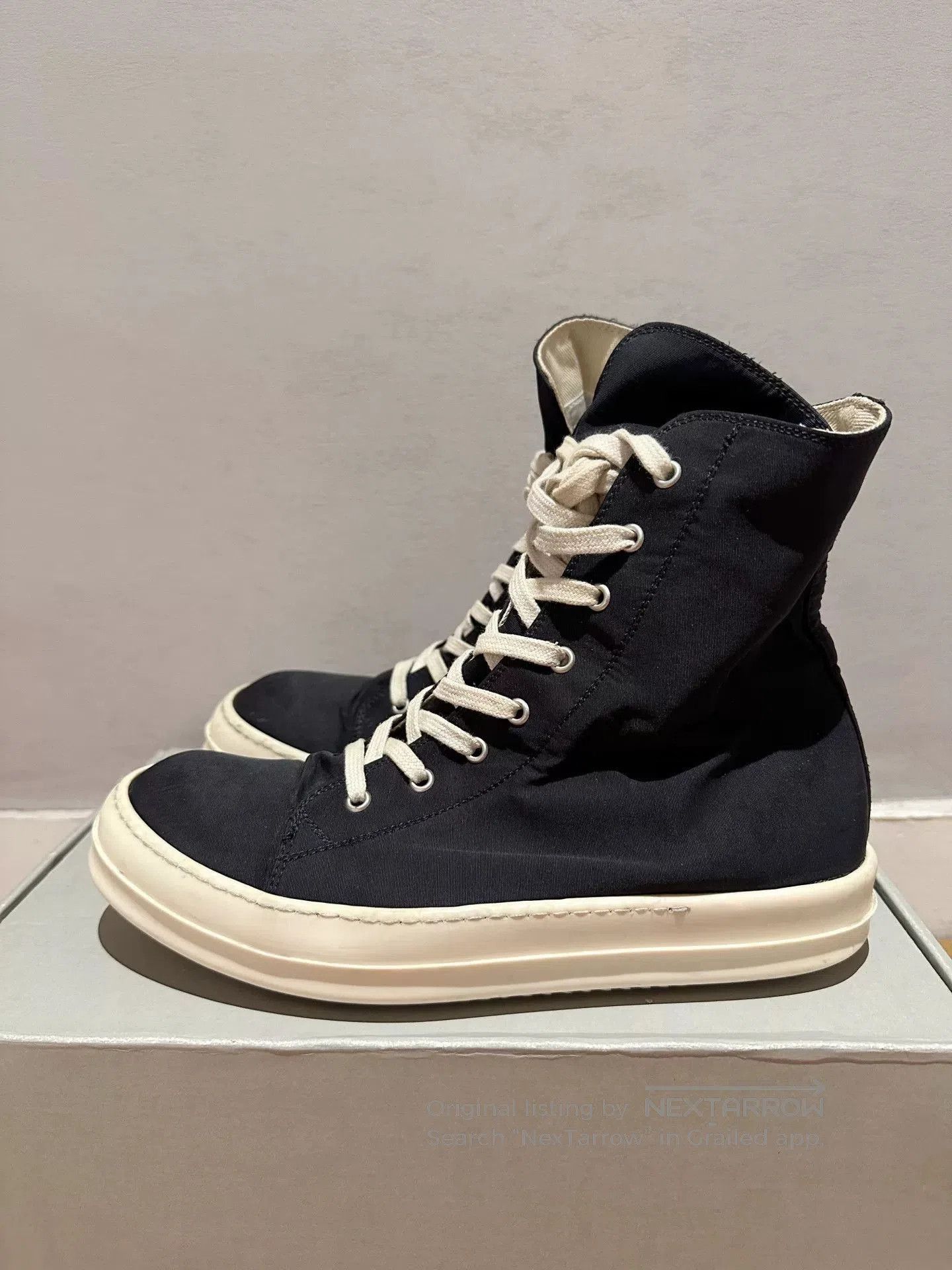 Rick Owens Drkshdw Rick Owens DRKSHDW High-Top Canvas. Size US 8 / EU 41 - 3 Thumbnail