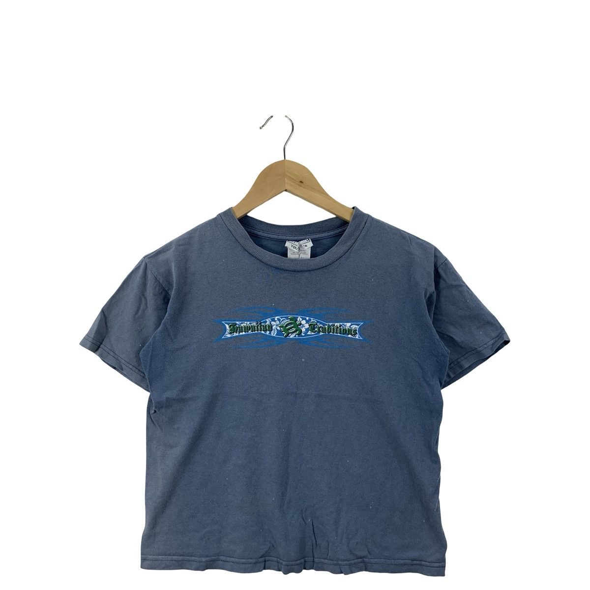 Vintage Vintage Y2K Dragon Graphic T-Shirt Faded Tribal Streetwea Size US M / EU 48-50 / 2 - 4 Thumbnail