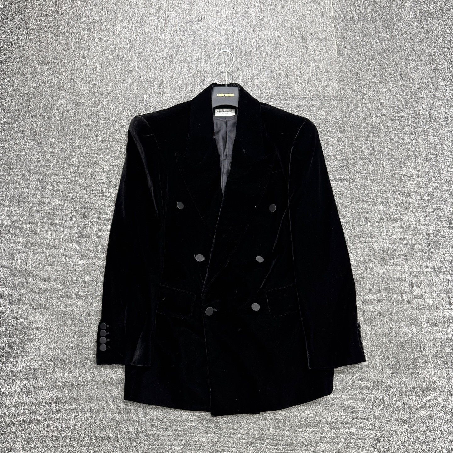 Saint Laurent Paris Saint Laurent Velvet Double-Breasted Blazer Size 36R Size 36R - 1 Thumbnail