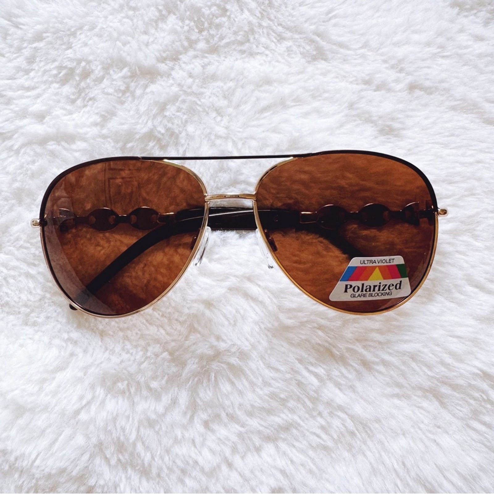 Other Brooklyn Brown Sleek Aviator Sunglasses Size ONE SIZE - 1 Thumbnail