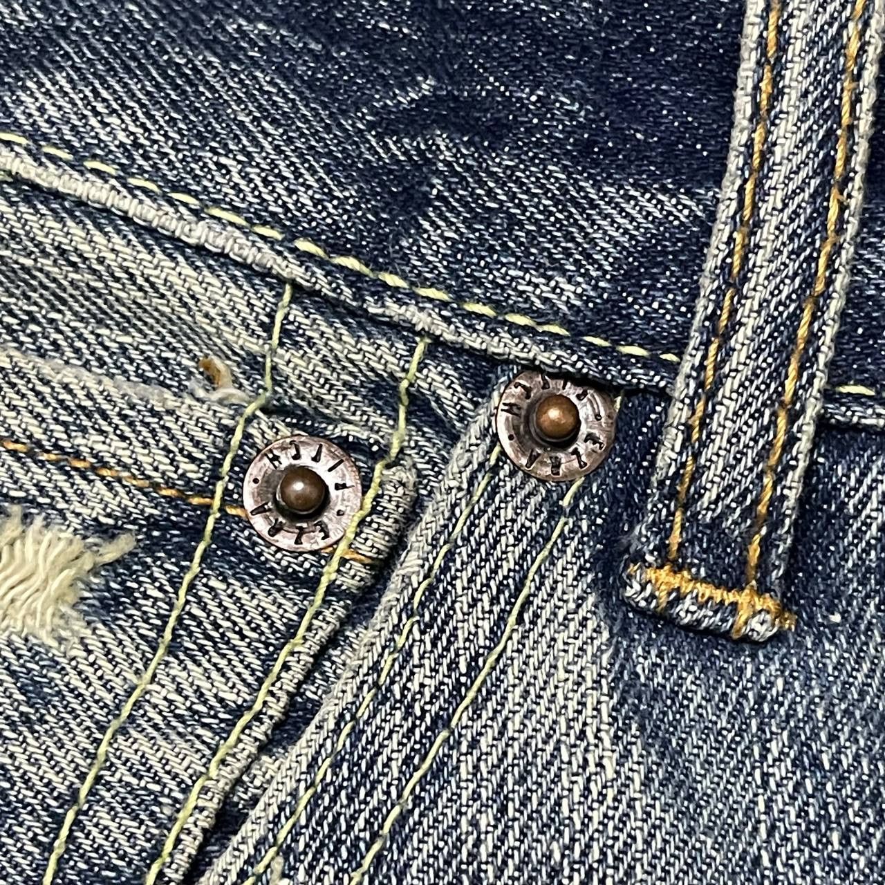 Japanese Brand Vintage Ezra Fitch 1892 Distressed Denim Size US 30 / EU 46 - 9 Thumbnail