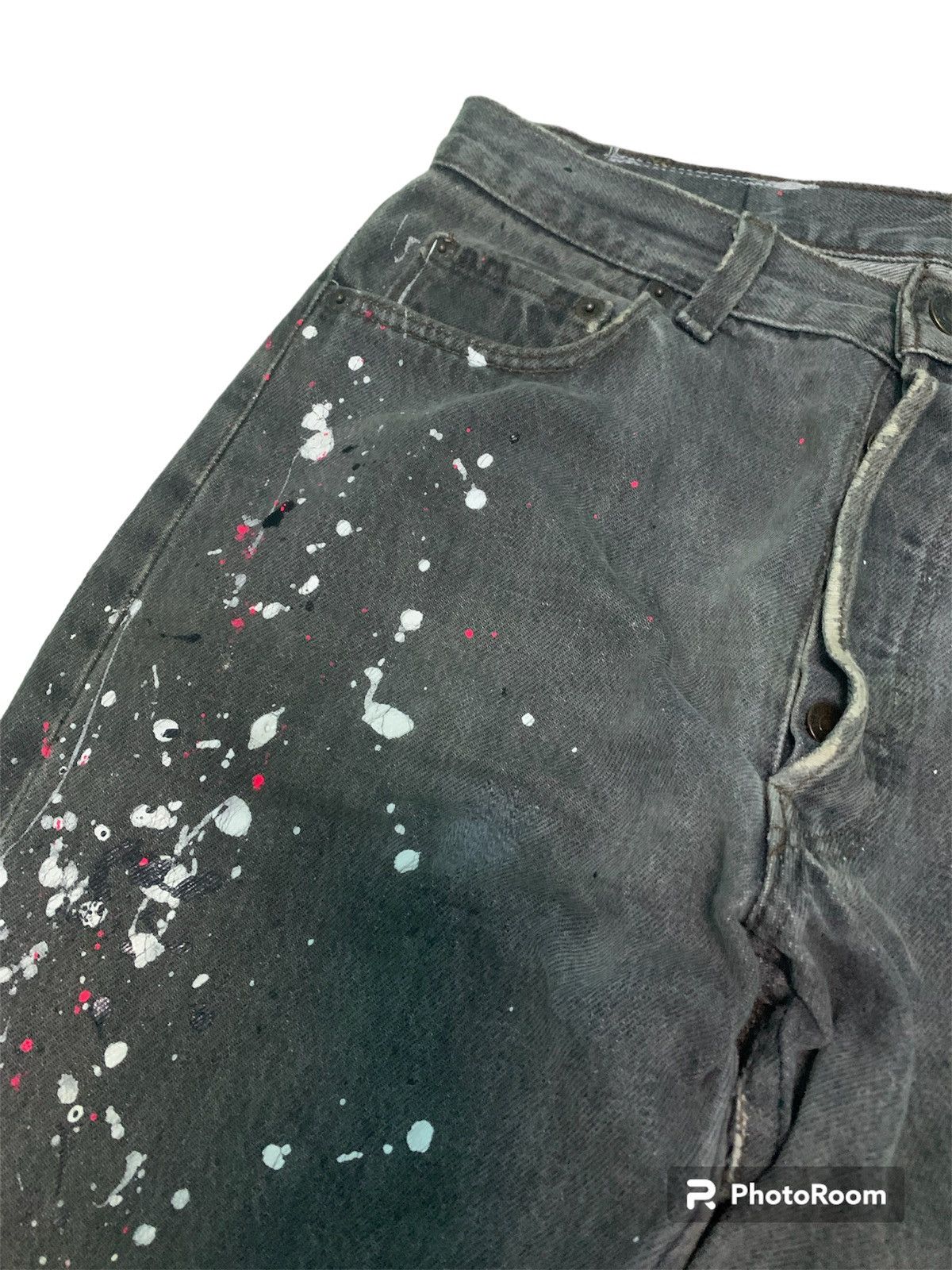 Levi's Made & Crafted 💥Vintage Levi’s Painted Denim Size US 30 / EU 46 - 5 Thumbnail