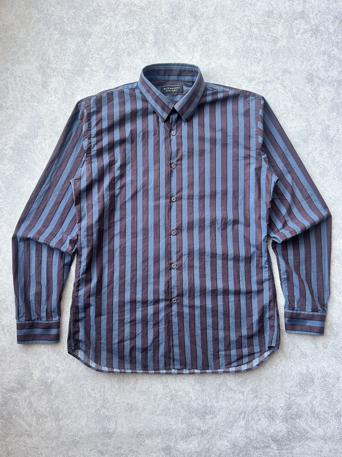 Burberry Burberry Buttop Up Long Sleeve Stripped Shirt Size US M / EU 48-50 / 2 - 5 Thumbnail