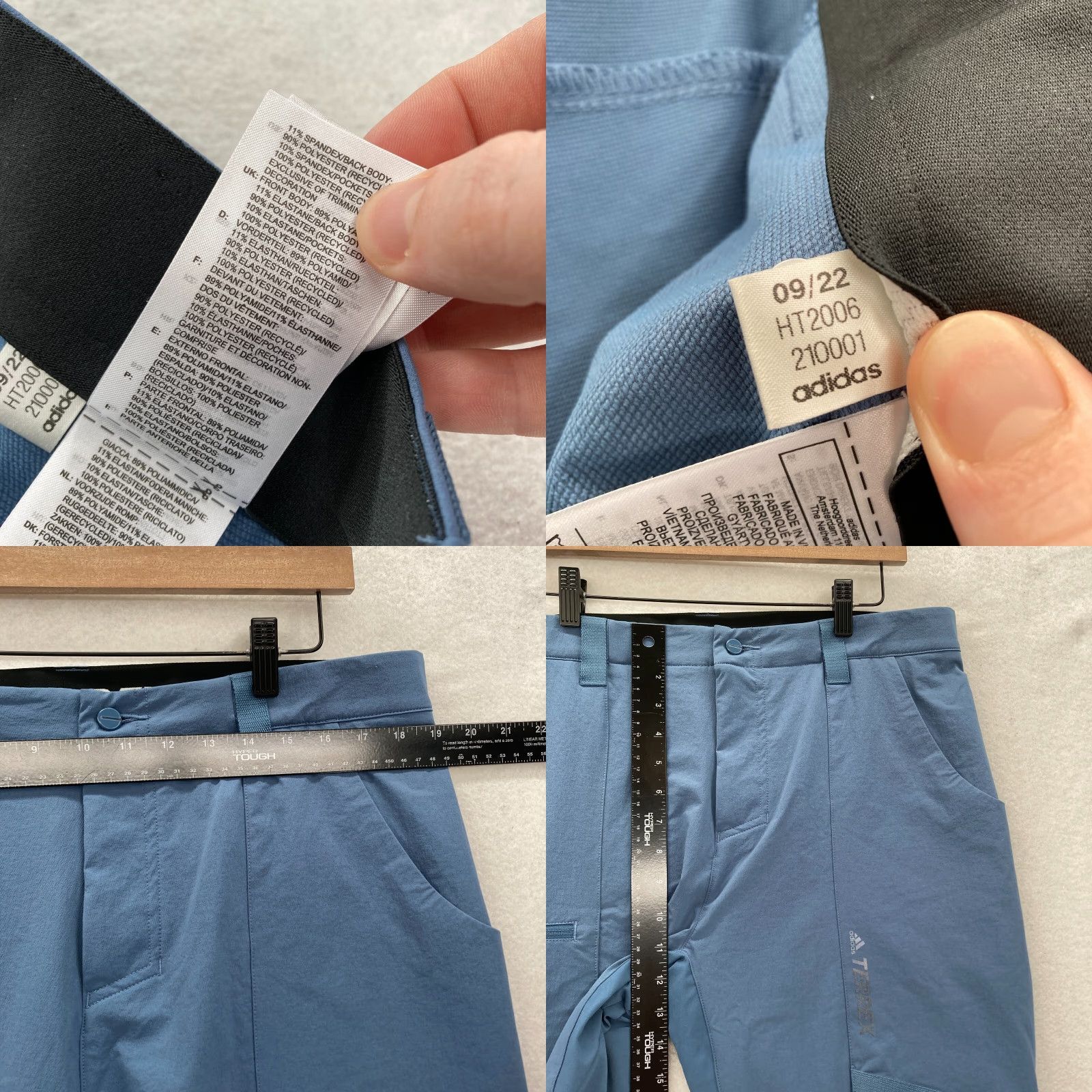 Adidas Adidas Terrex Zupahike Pants Mens 38x32 Blue Stretch Cargo Utility Outdoors NWT Size US 38 / EU 54 - 8 Thumbnail