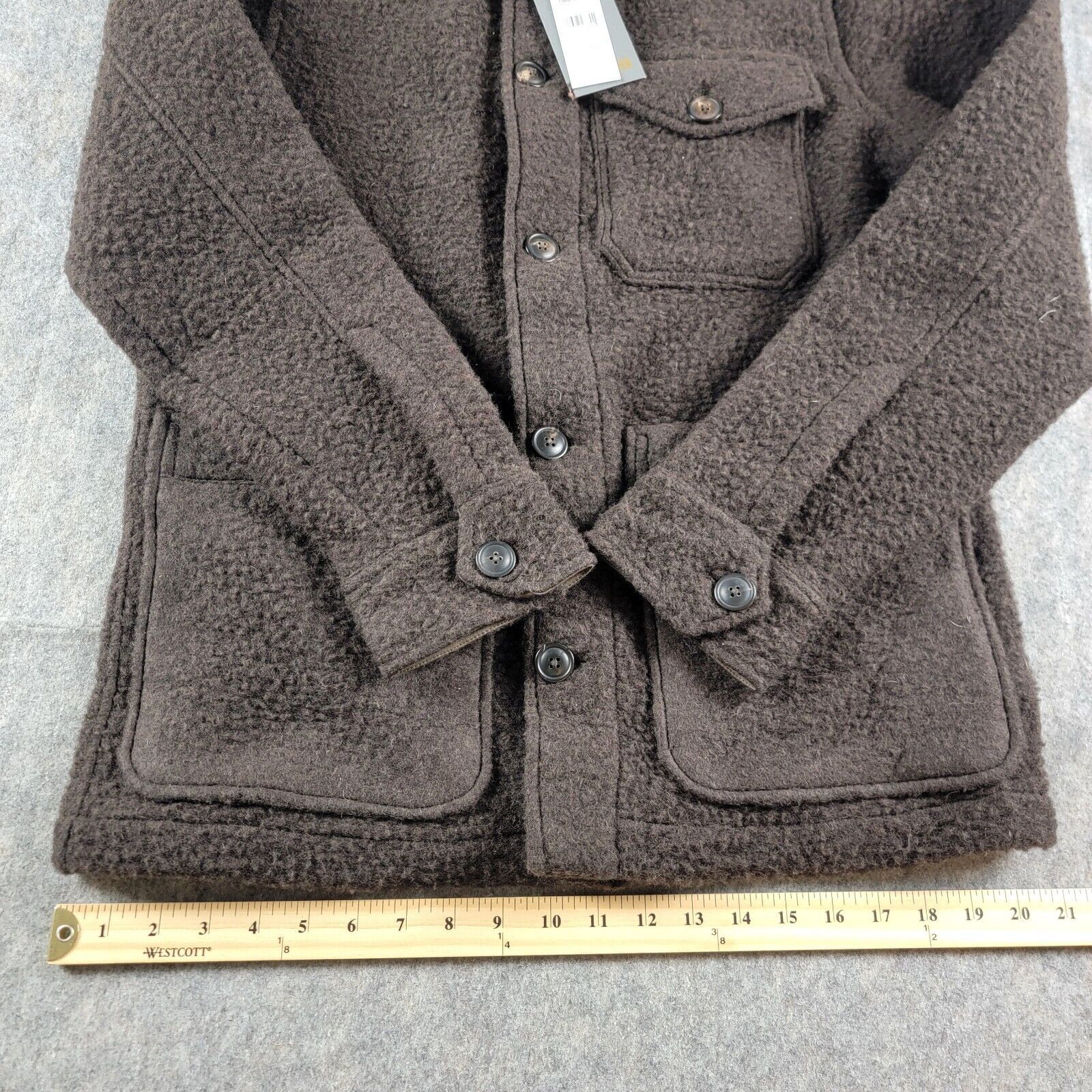 Todd Snyder Todd Snyder Wool Blend Boucle Chore Jacket Brown NWT Italy Size US S / EU 44-46 / 1 - 9 Thumbnail